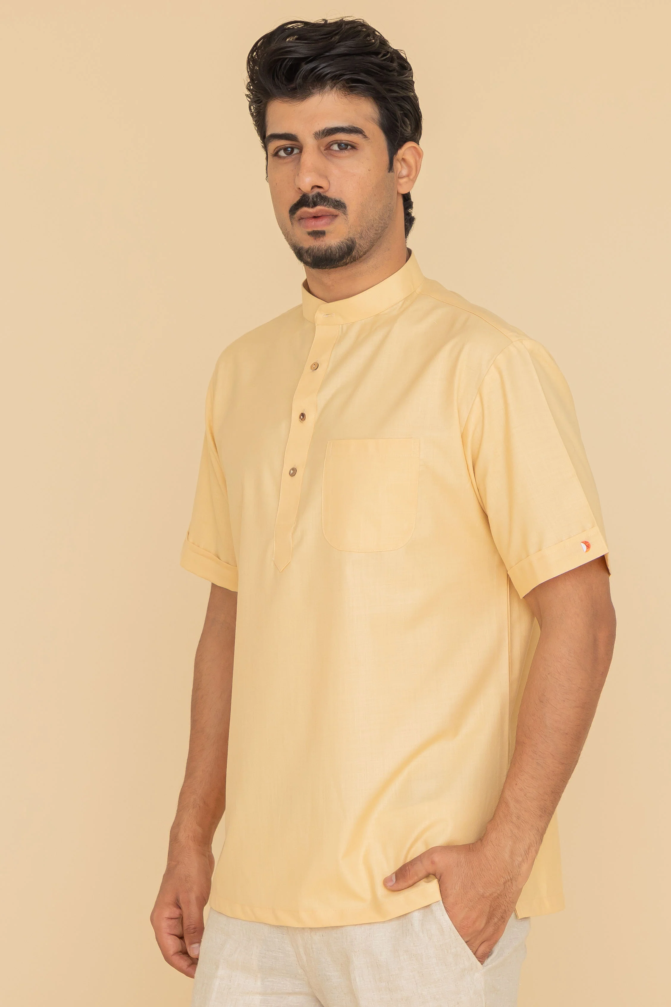 MLS SHORT KURTA HALF SLEEVES