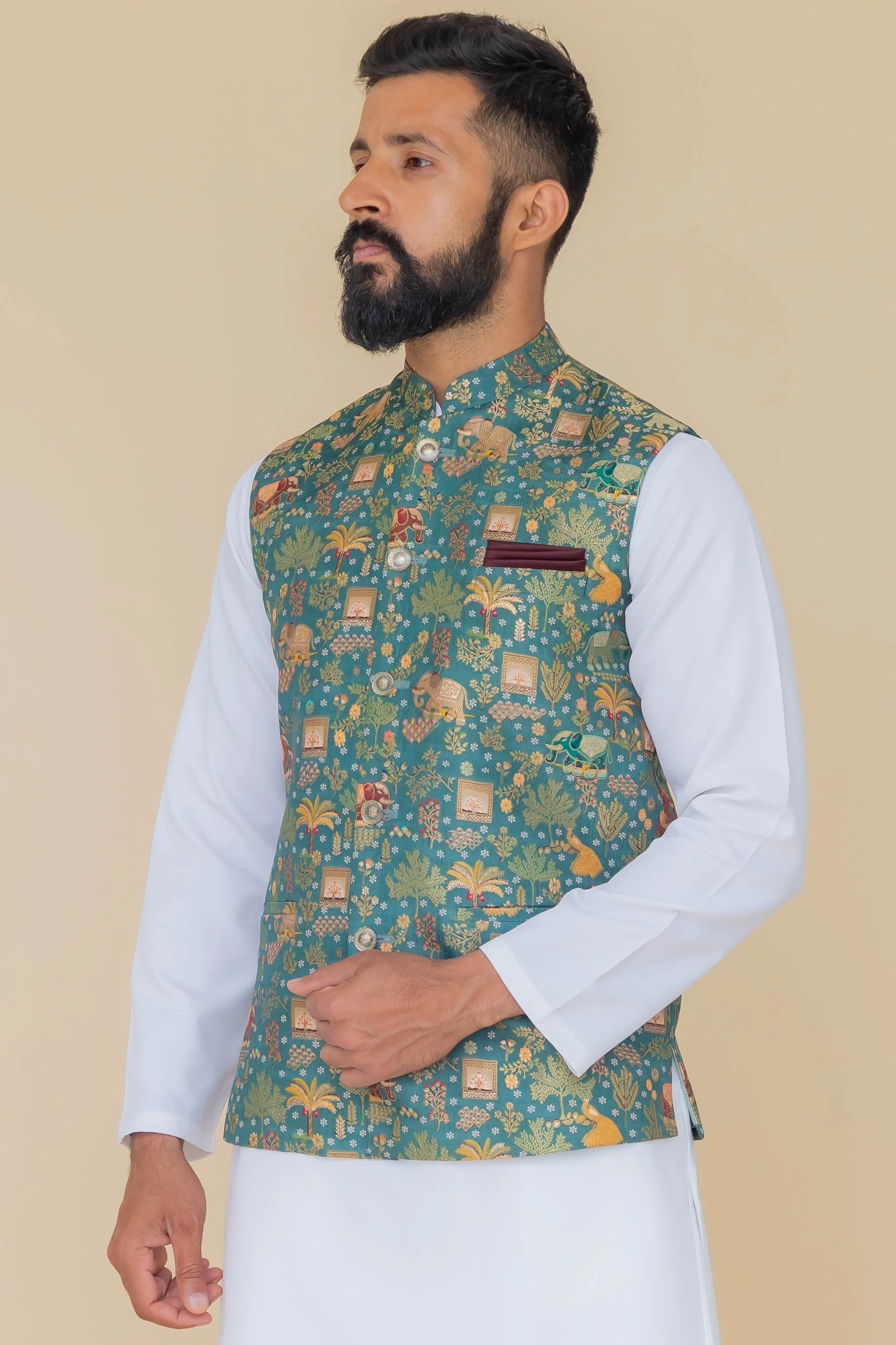 MLS PRINTED JAWAHAR JACKET