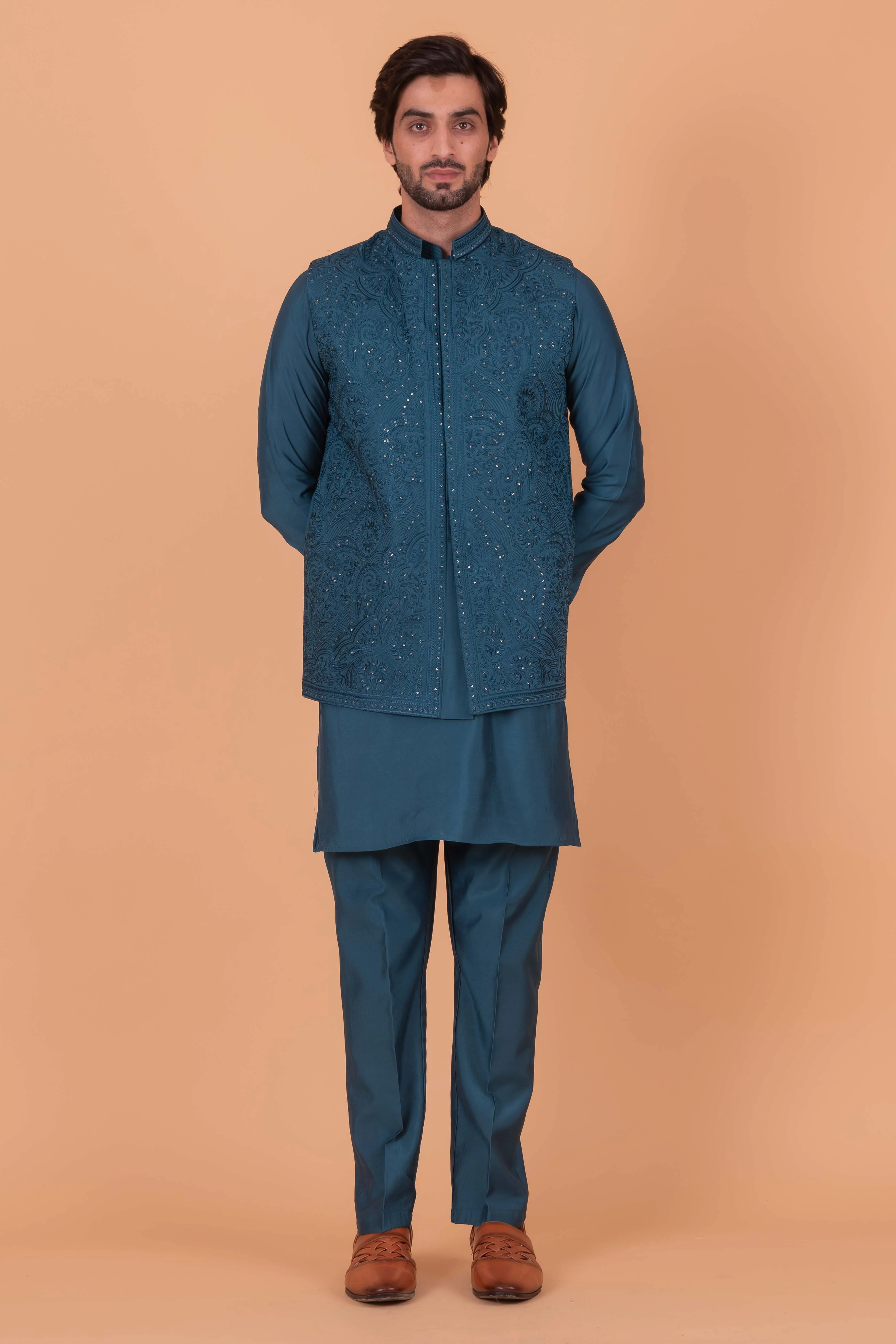 MLS KURTA JAWAHAR SET