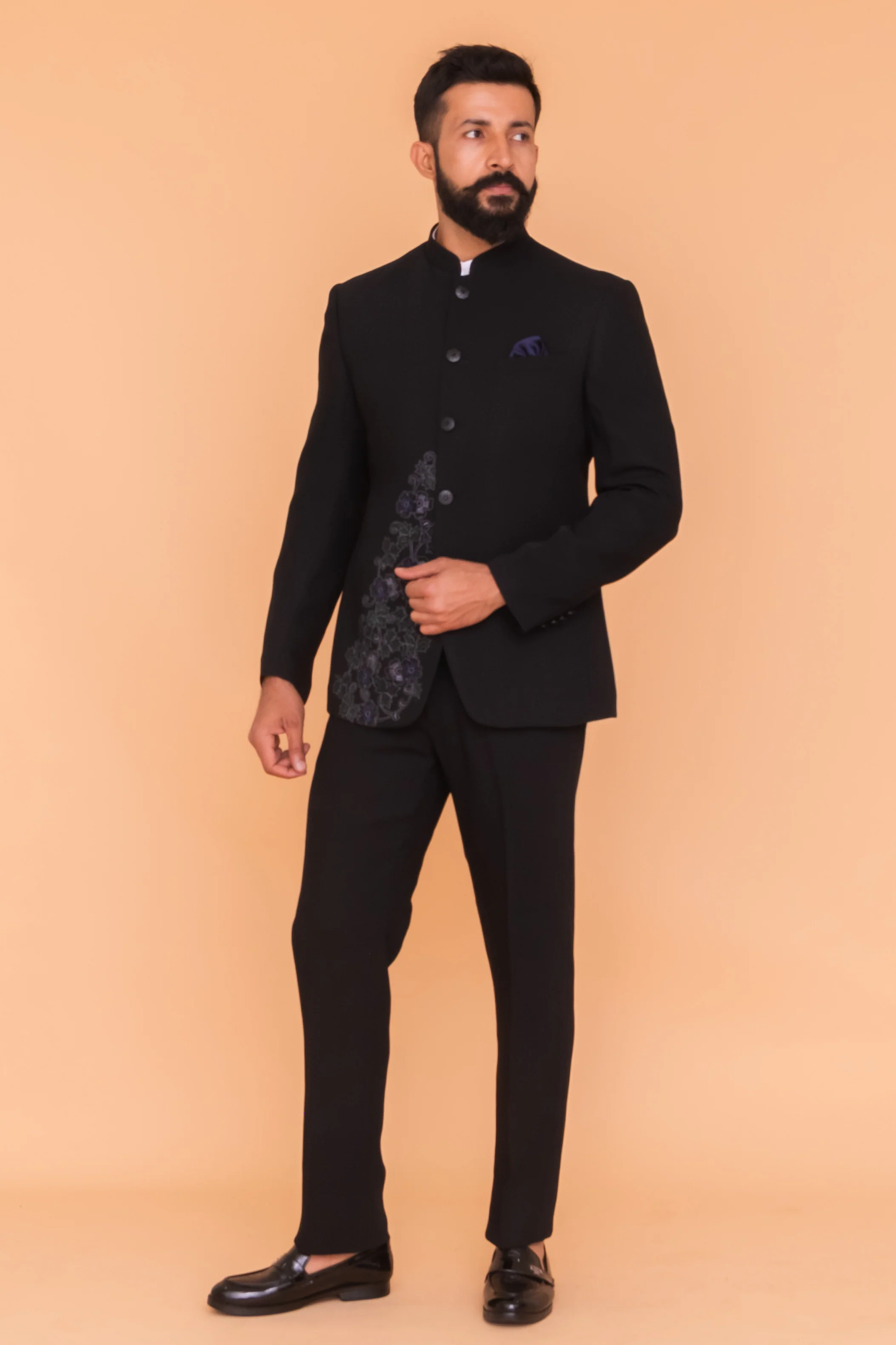 MLS EMBROIDERED JODHPURI SUIT