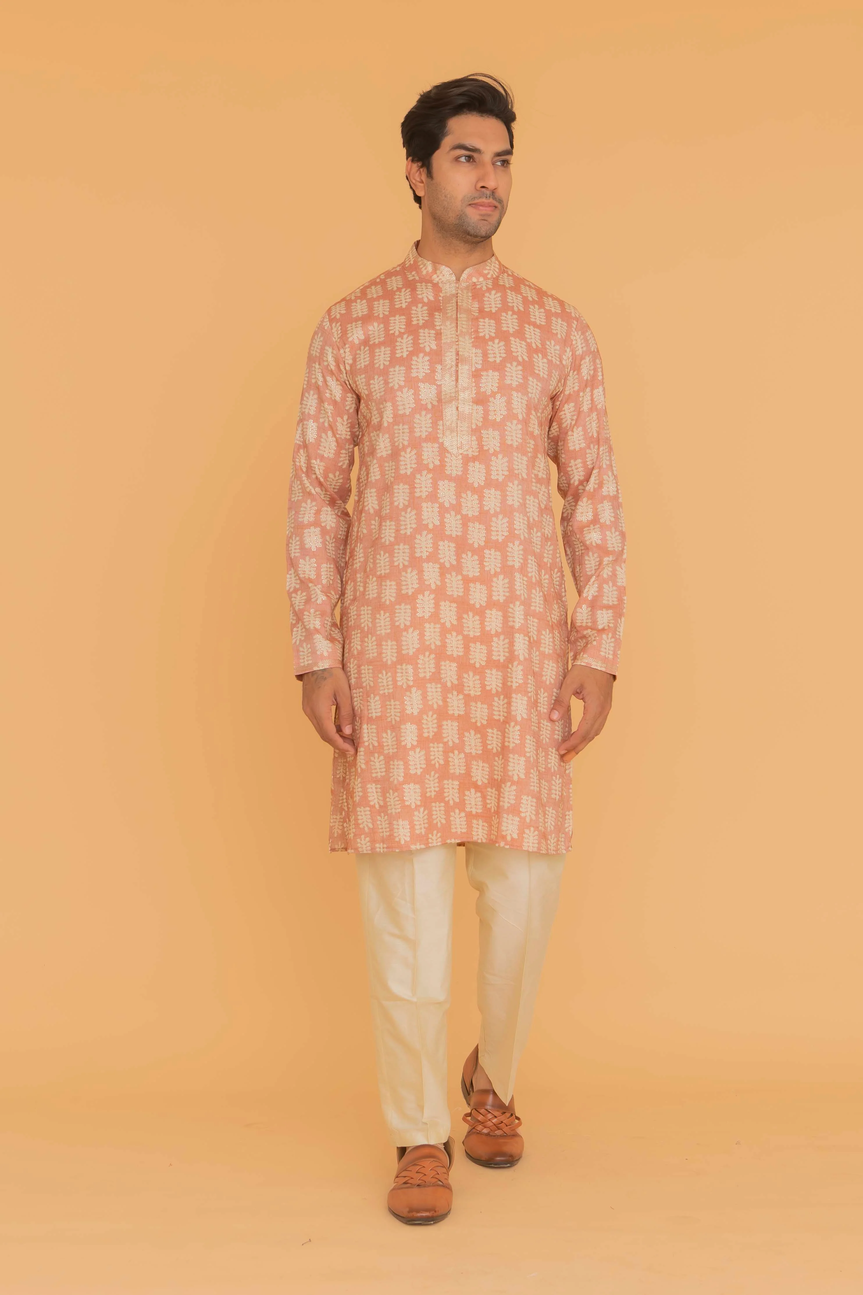 MLS PRINTED KURTA PAJAMA