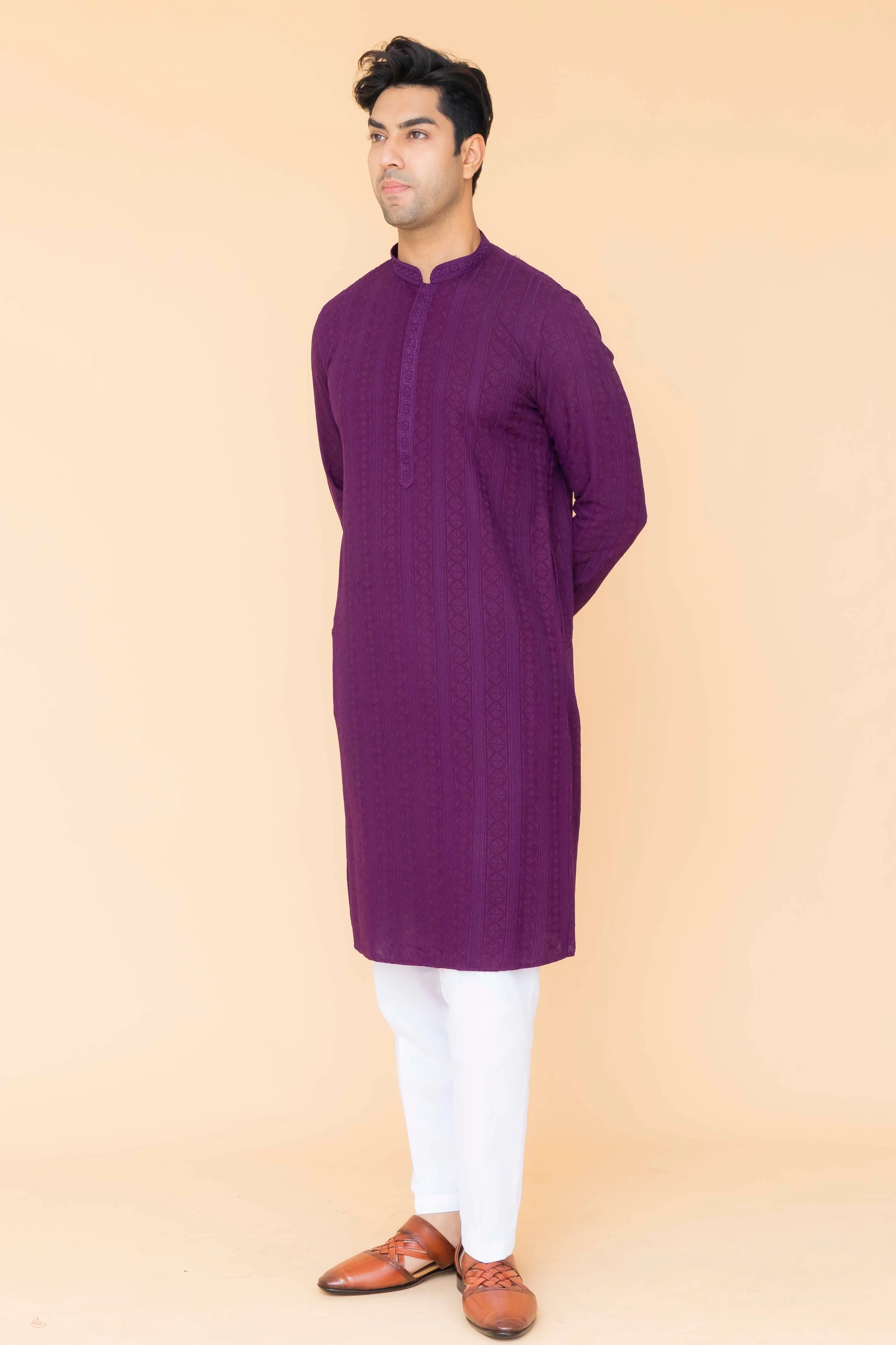 MLS CHIKANKARI KURTA PAJAMA