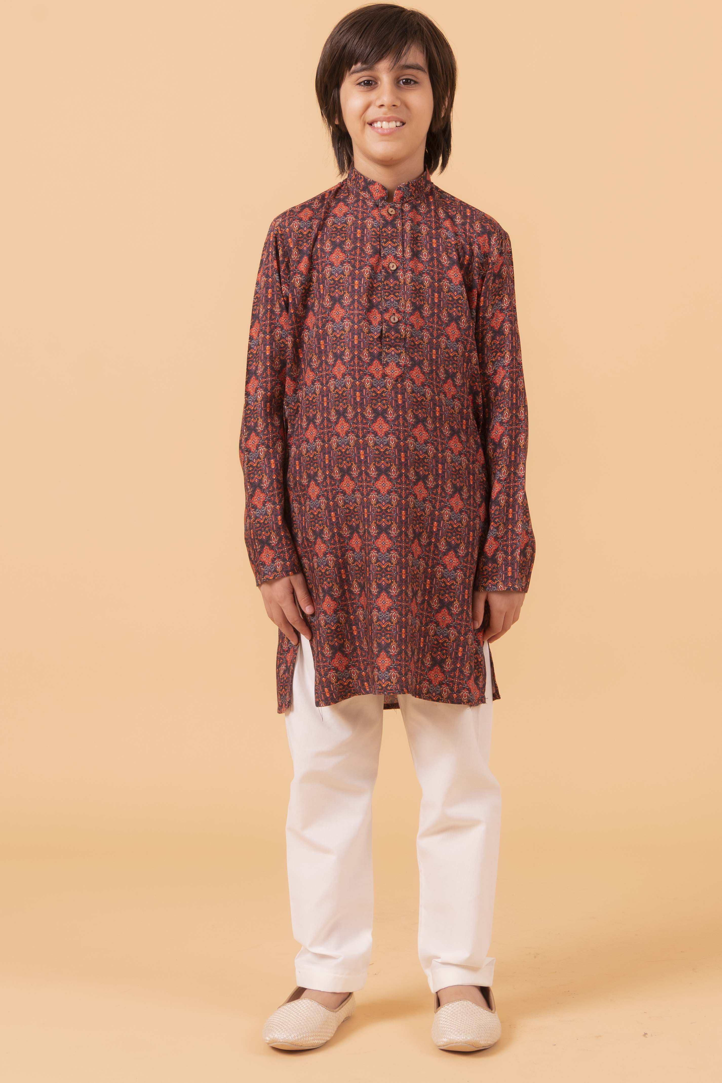 MLS KIDS KURTA PAJAMA PRINT