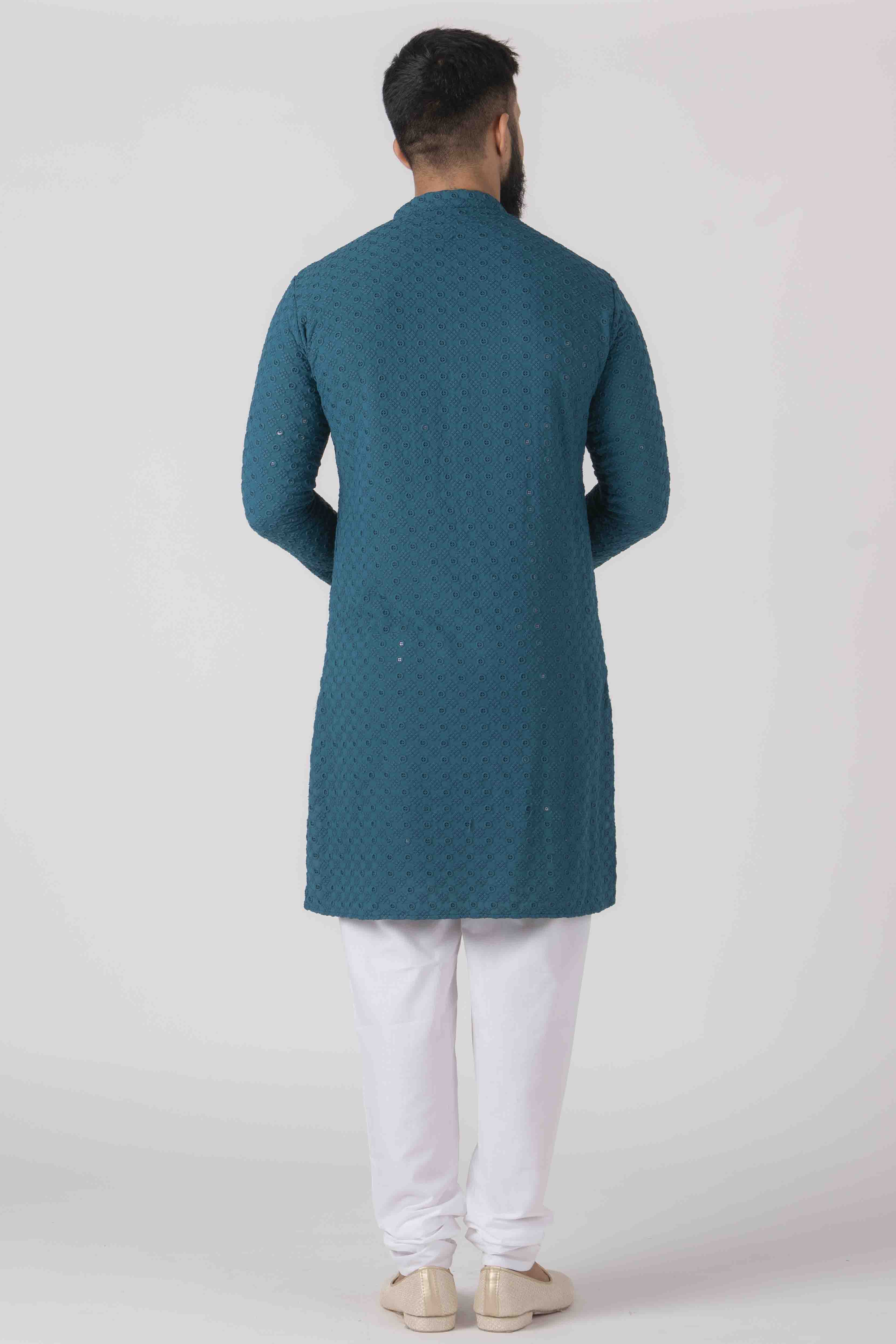 MLS CHIKANKARI KURTA PAJAMA