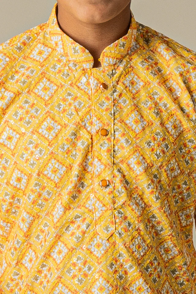 MLS KIDS PRINTED KURTA PAJAMA