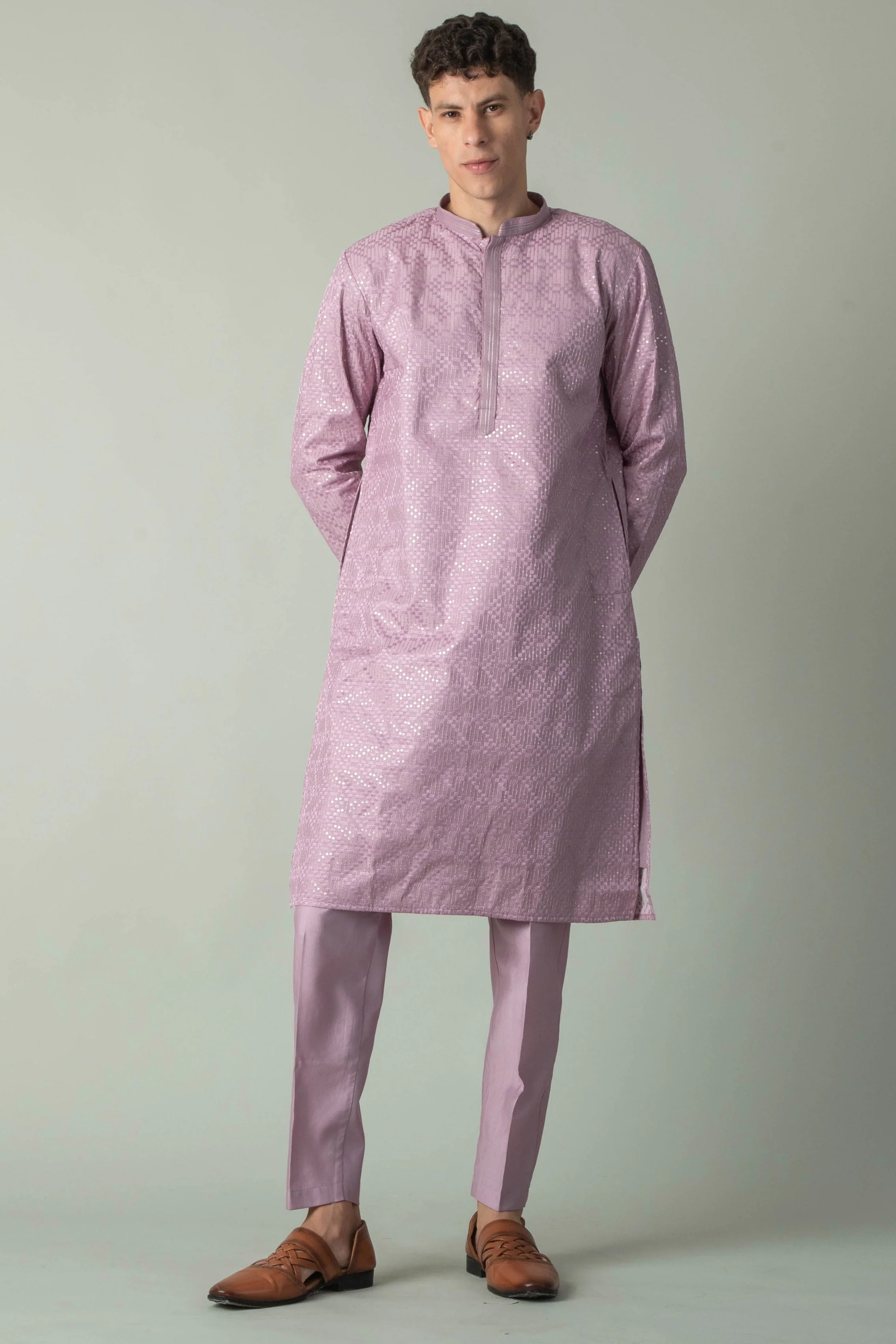 MLS EMBROIDERED KURTA PAJAMA