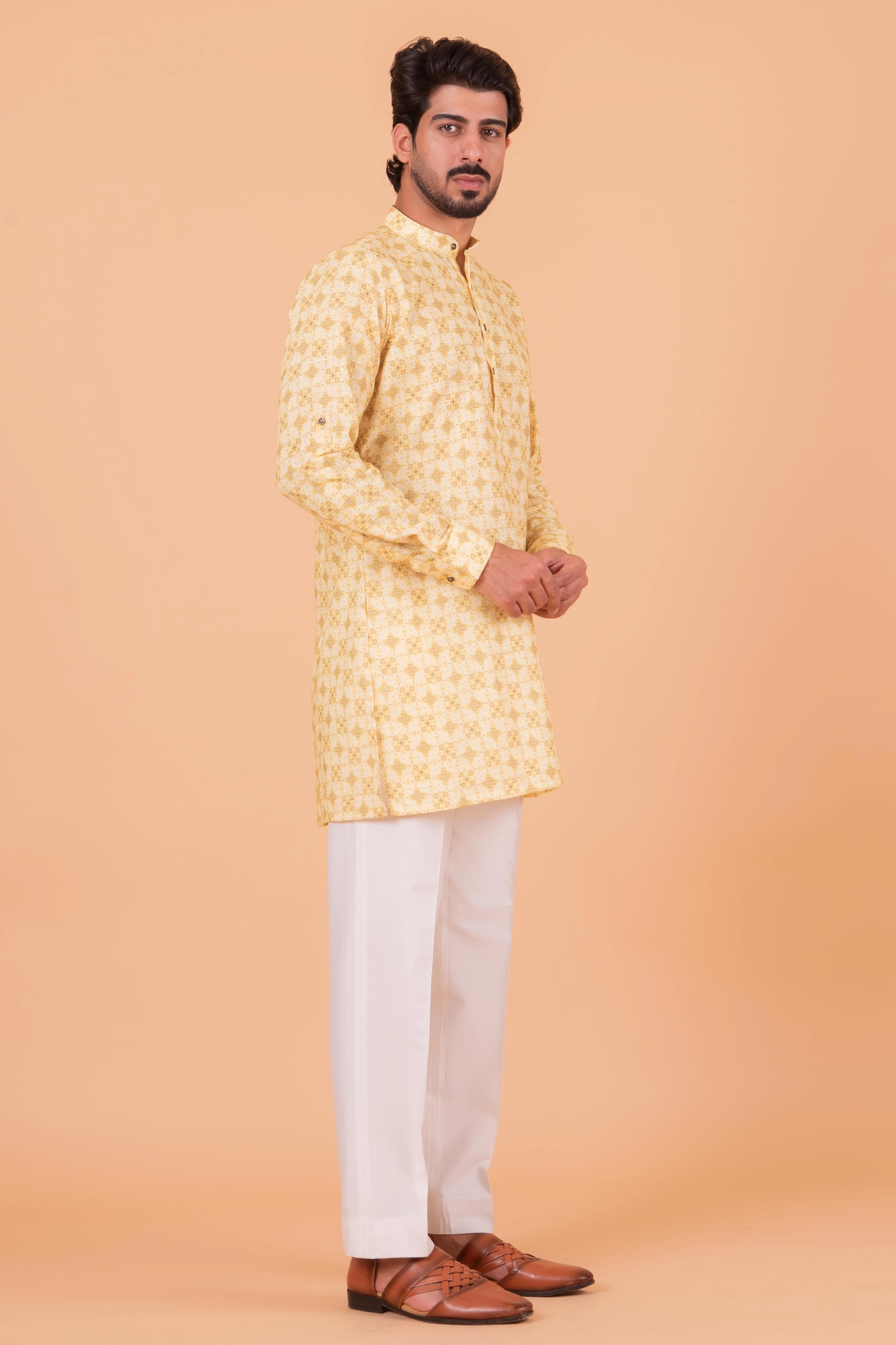 MLS COTTON KURTA (MID LENGTH)