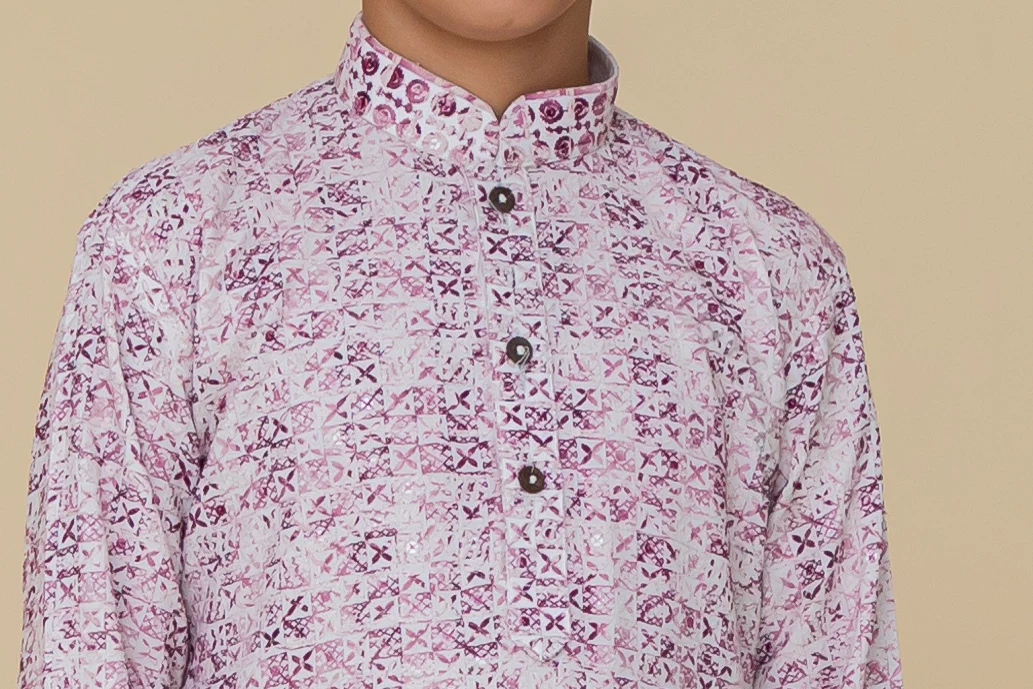 MLS KIDS PRINTED KURTA PAJAMA