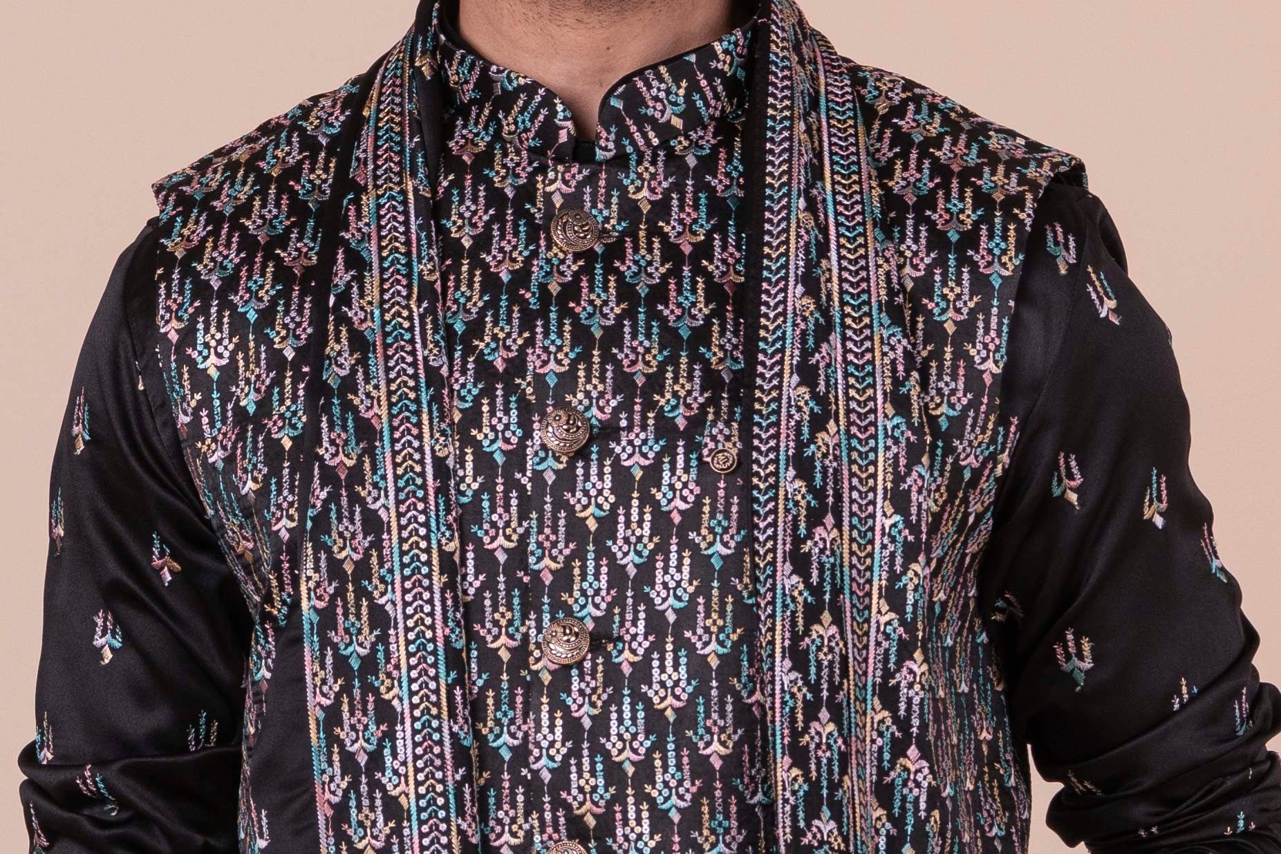 MLS KURTA JAWAHAR SET