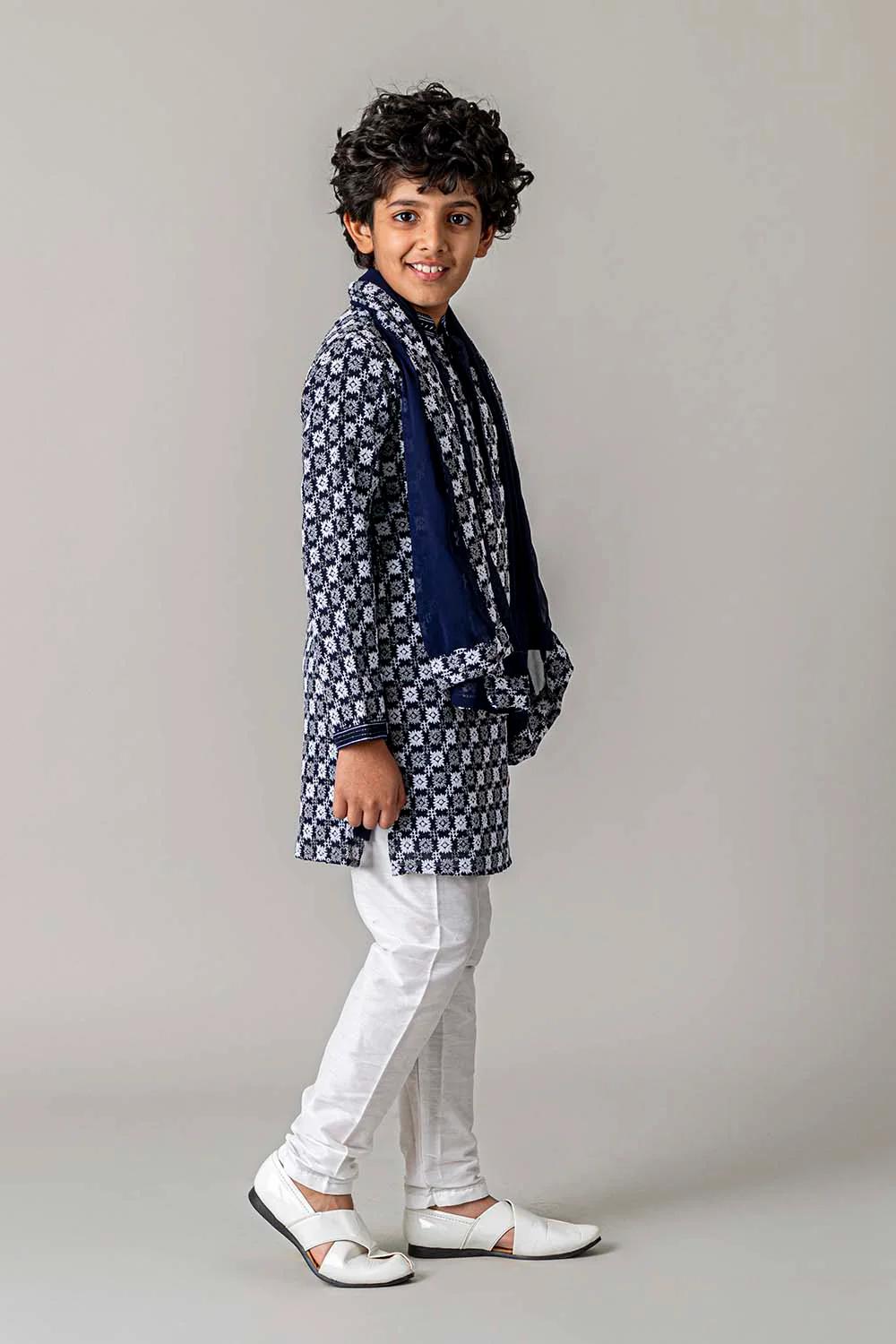 MLS KIDS CHIKANKARI KURTA PAJAMA