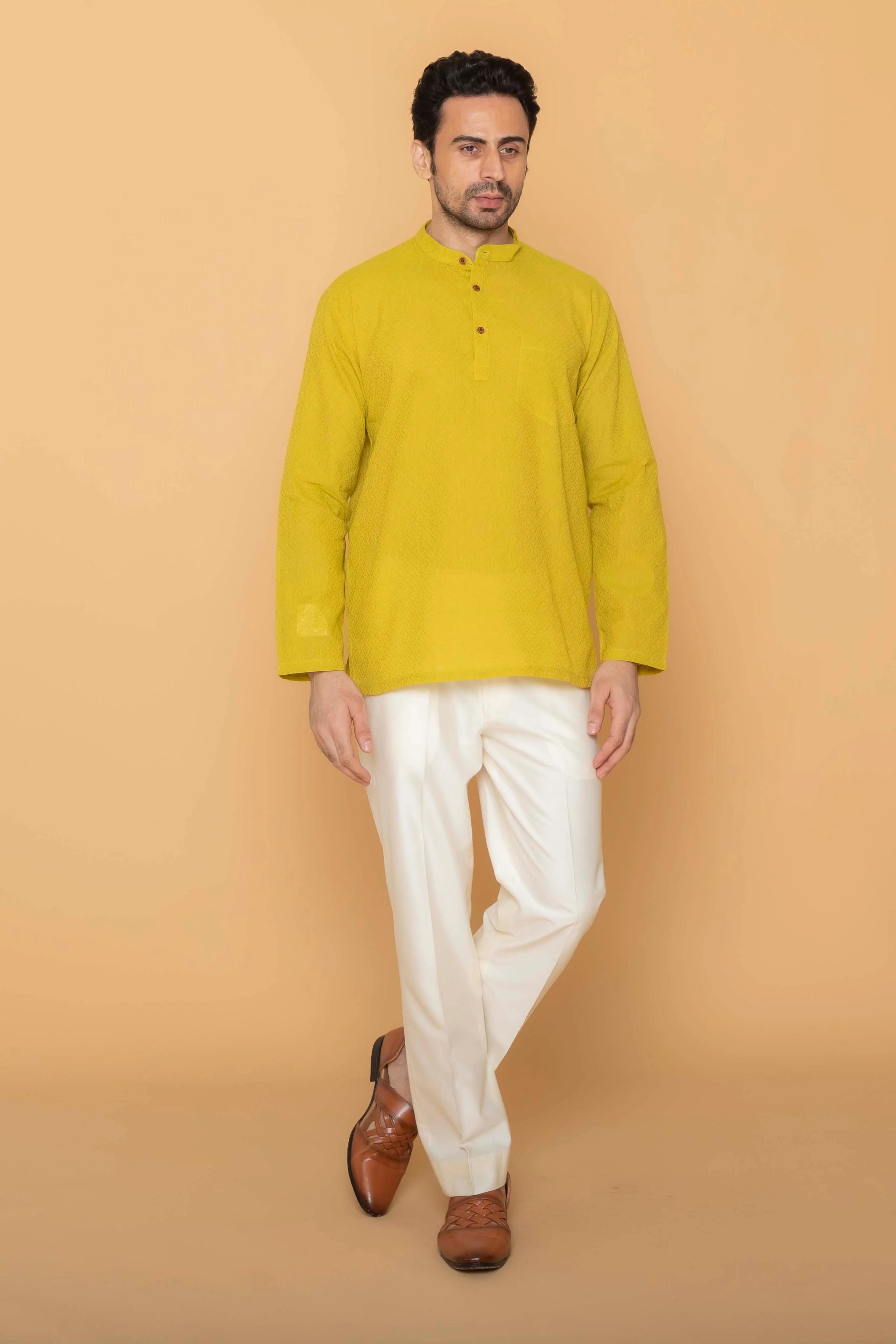 MLS SHORT KURTA FULL SLEEVES