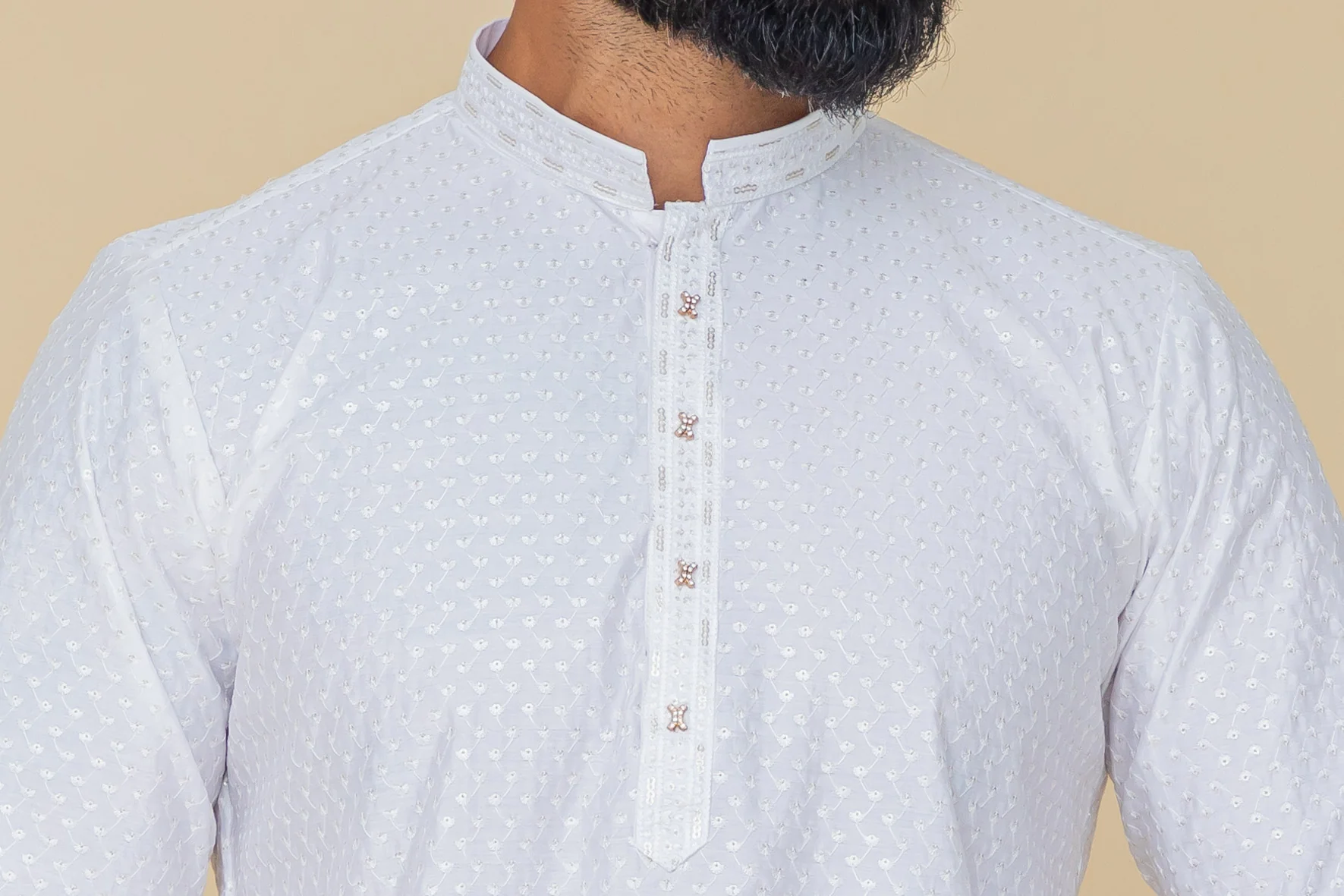 MLS EMBROIDERED KURTA PAJAMA