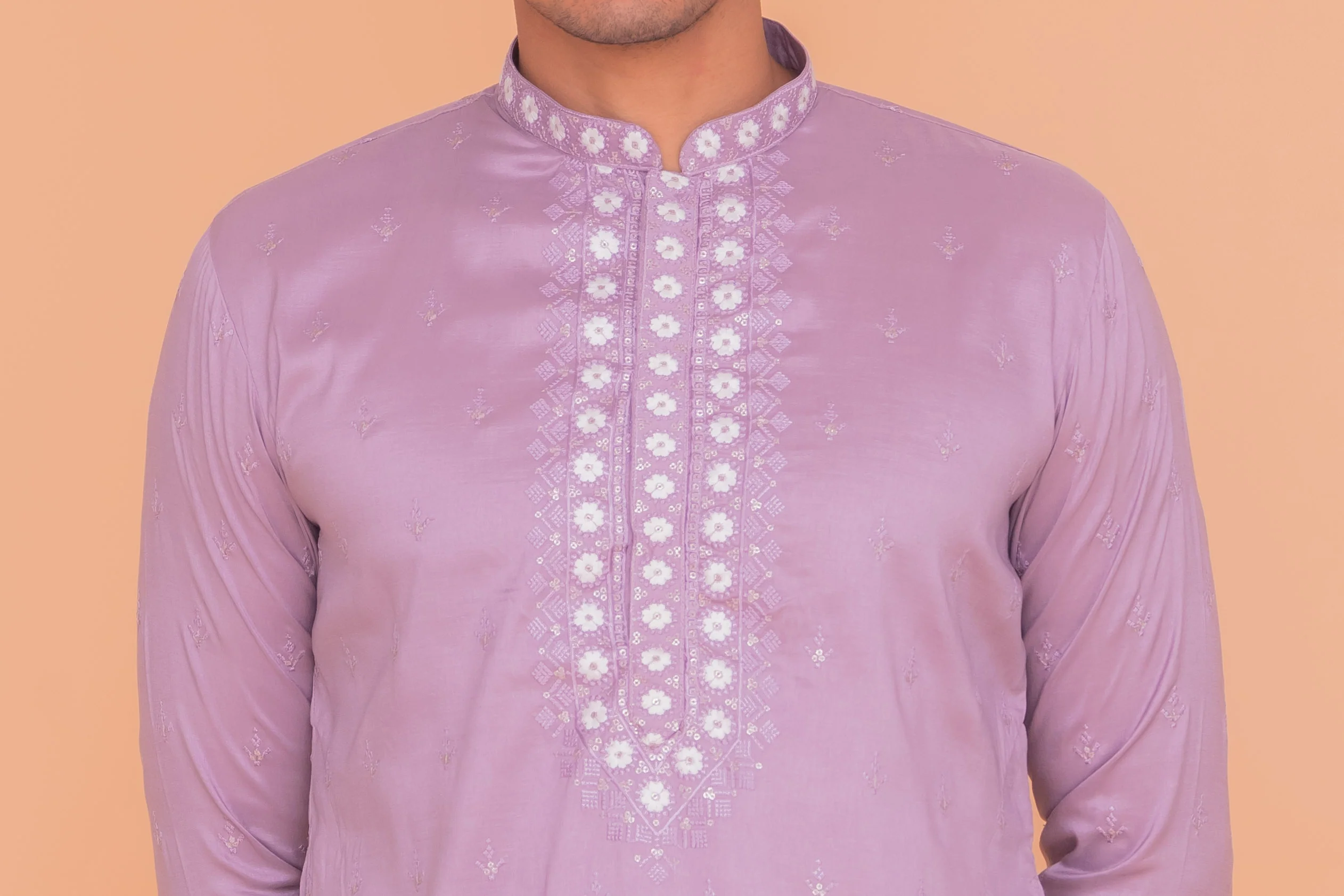 MLS EMBROIDERED KURTA PAJAMA