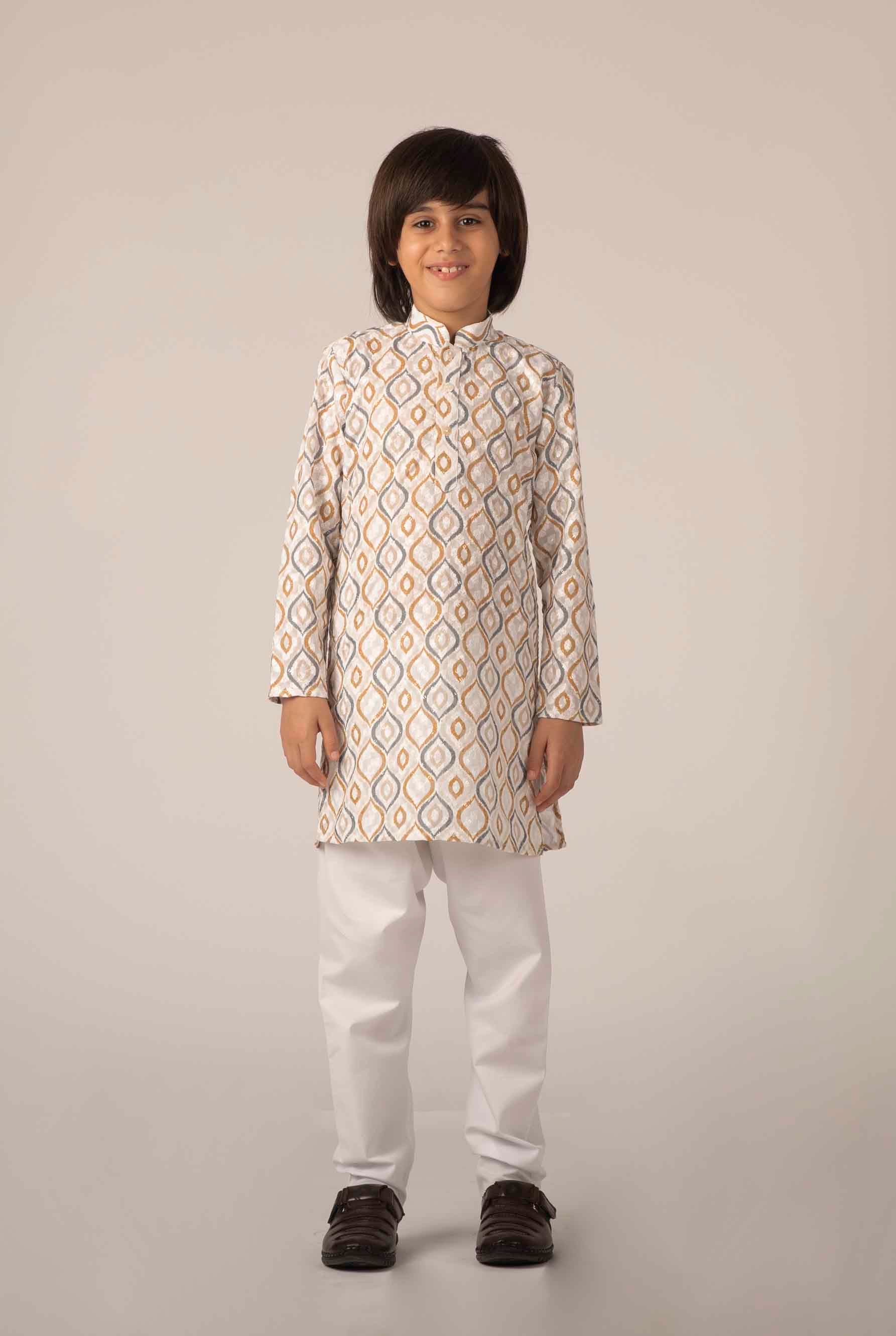 MLS KIDS PRINTED KURTA PAJAMA