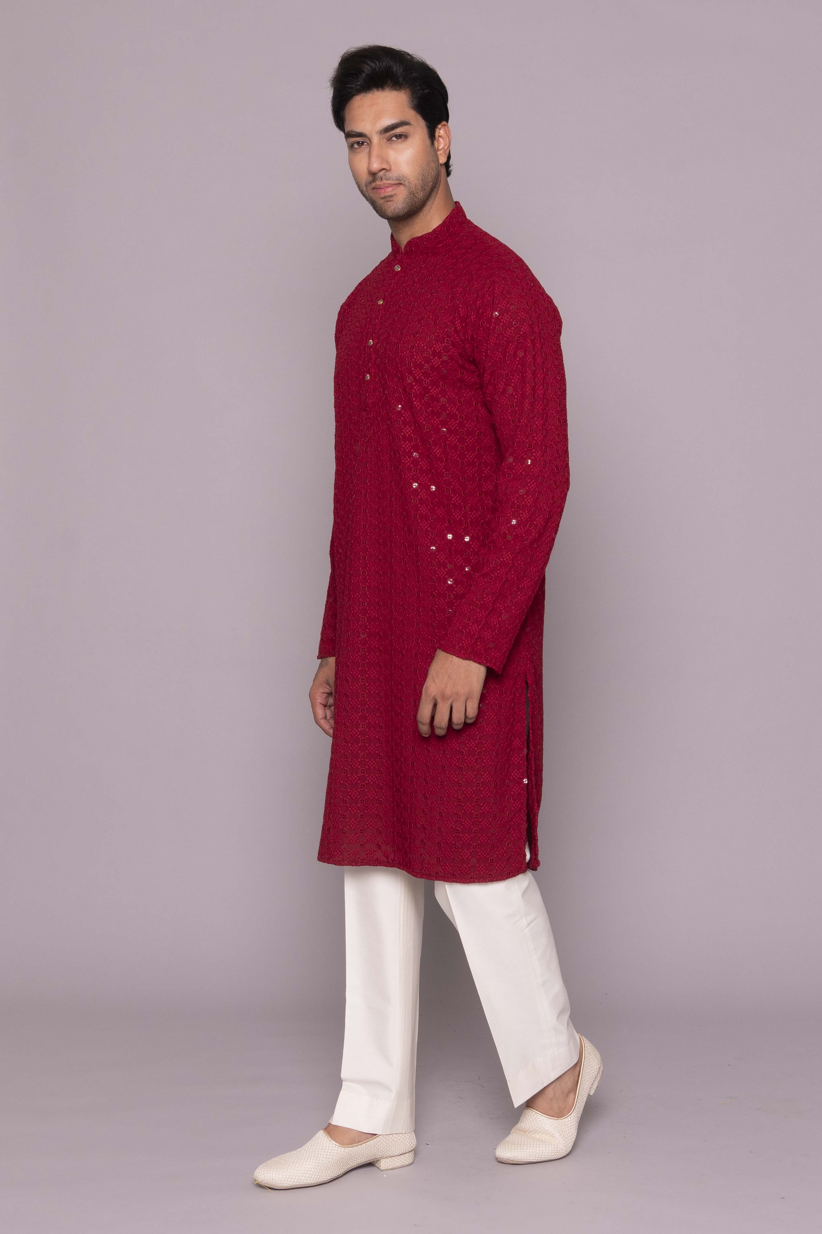 MLS CHIKANKARI KURTA PAJAMA