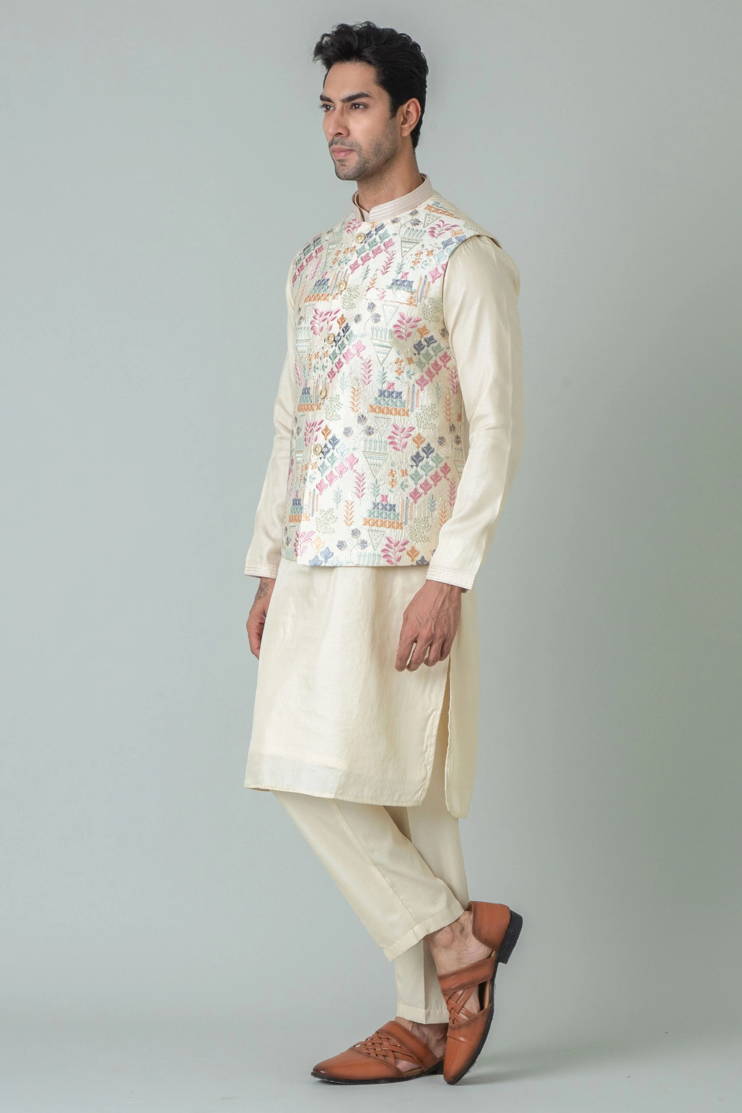 MLS KURTA JAWAHAR SET