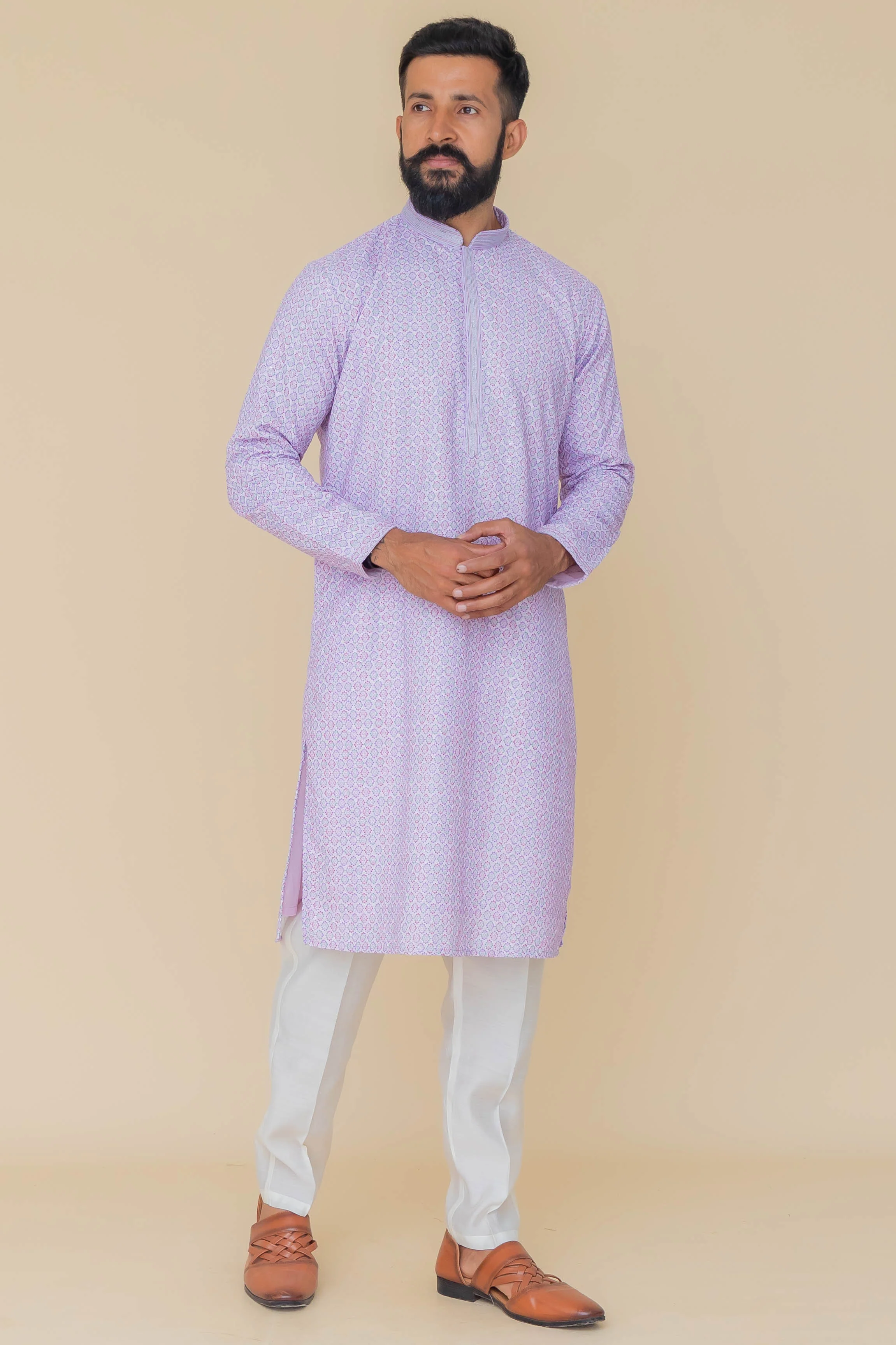 MLS PRINTED KURTA PAJAMA