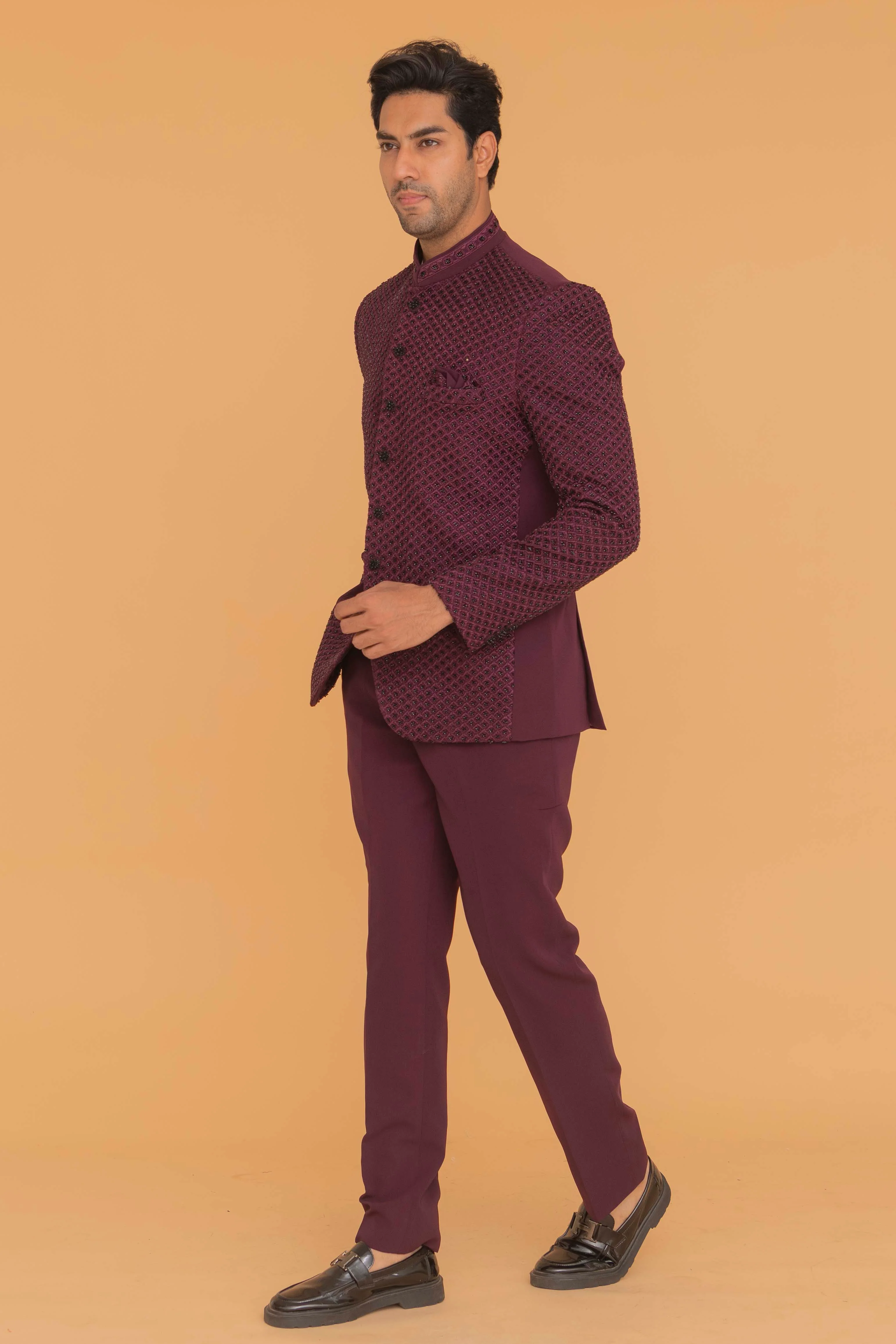 MLS EMBROIDERED JODHPURI SUIT