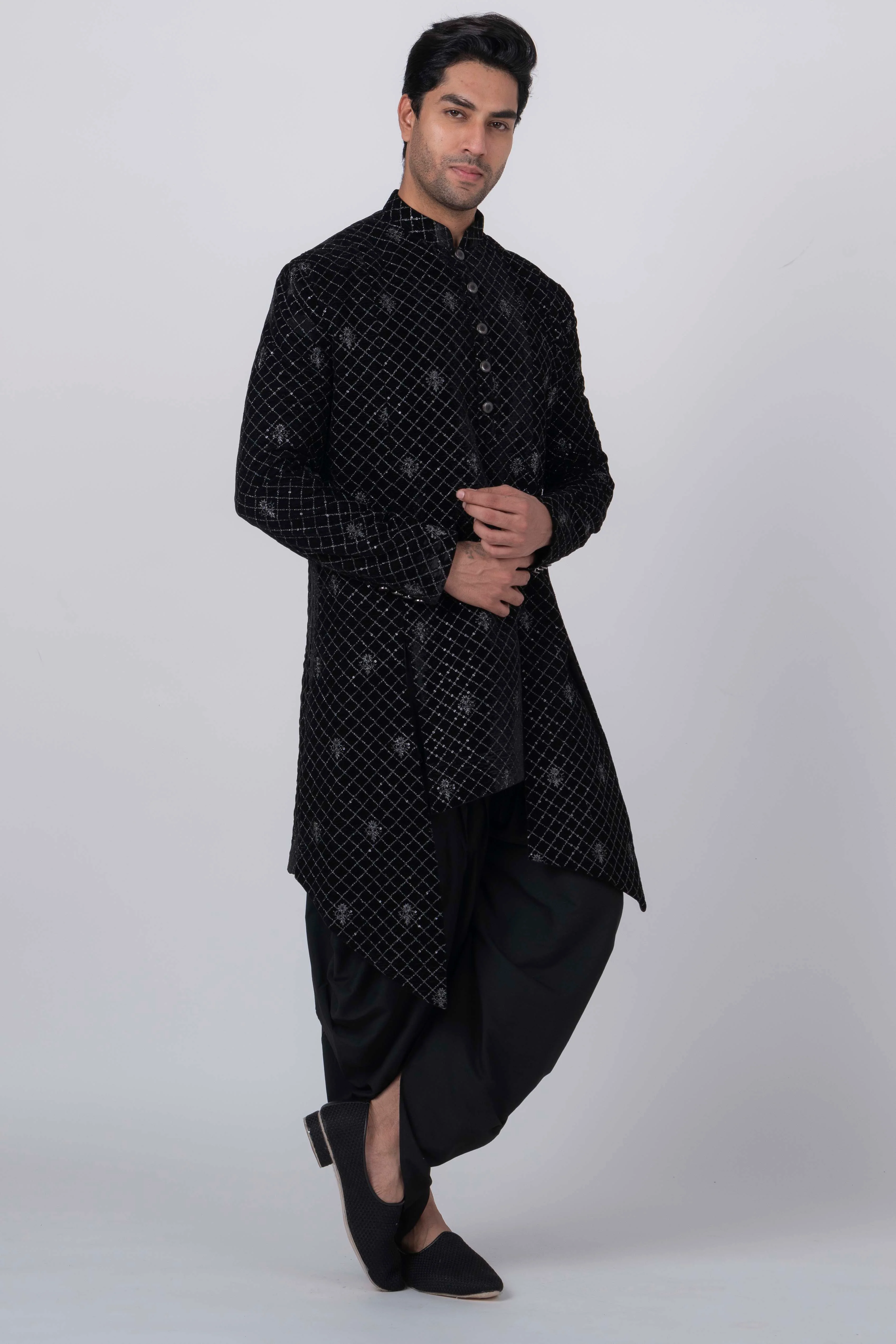 MLS VELVET INDO WESTERN 2 PCS