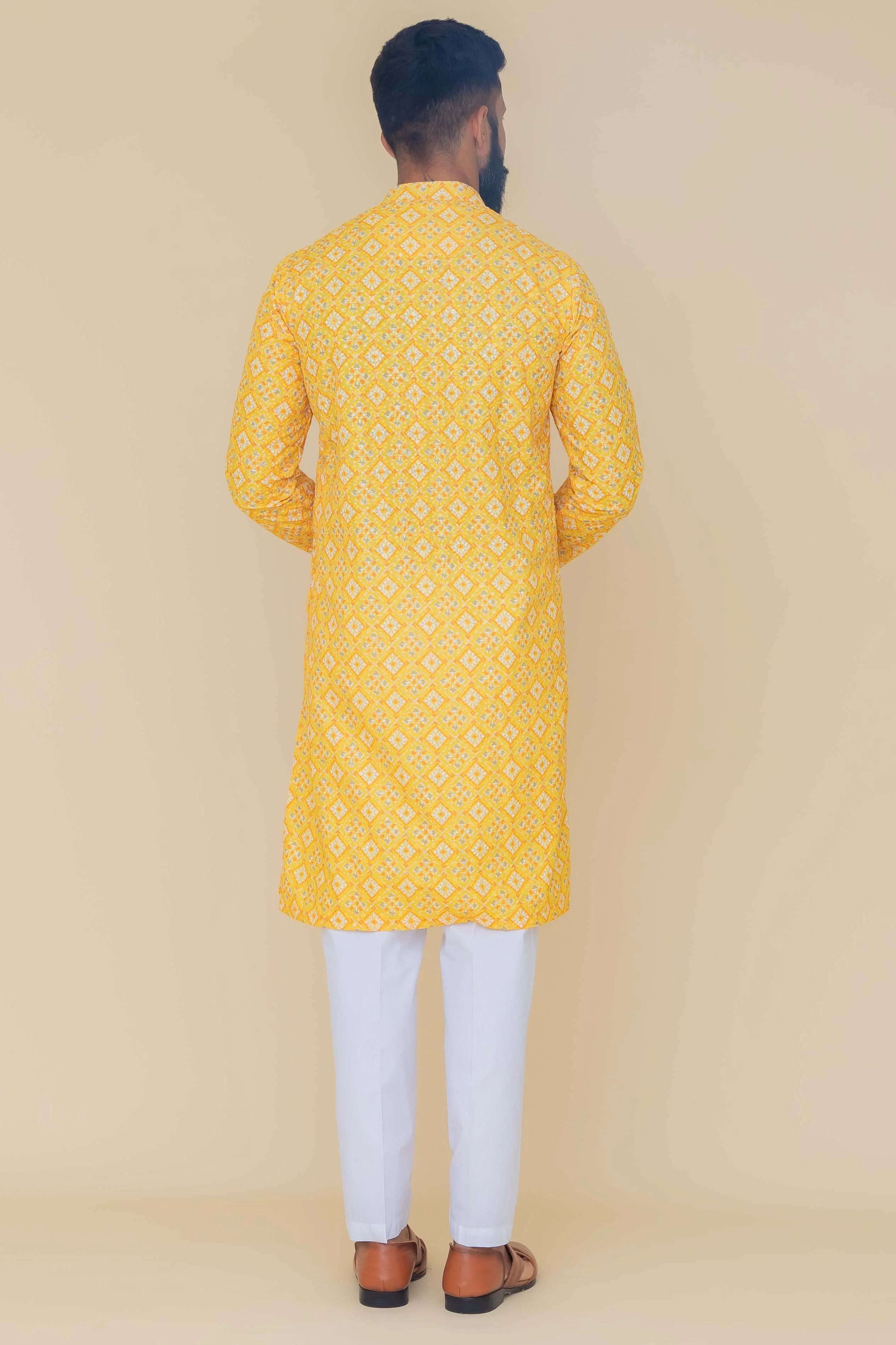 MLS PRINTED KURTA PAJAMA