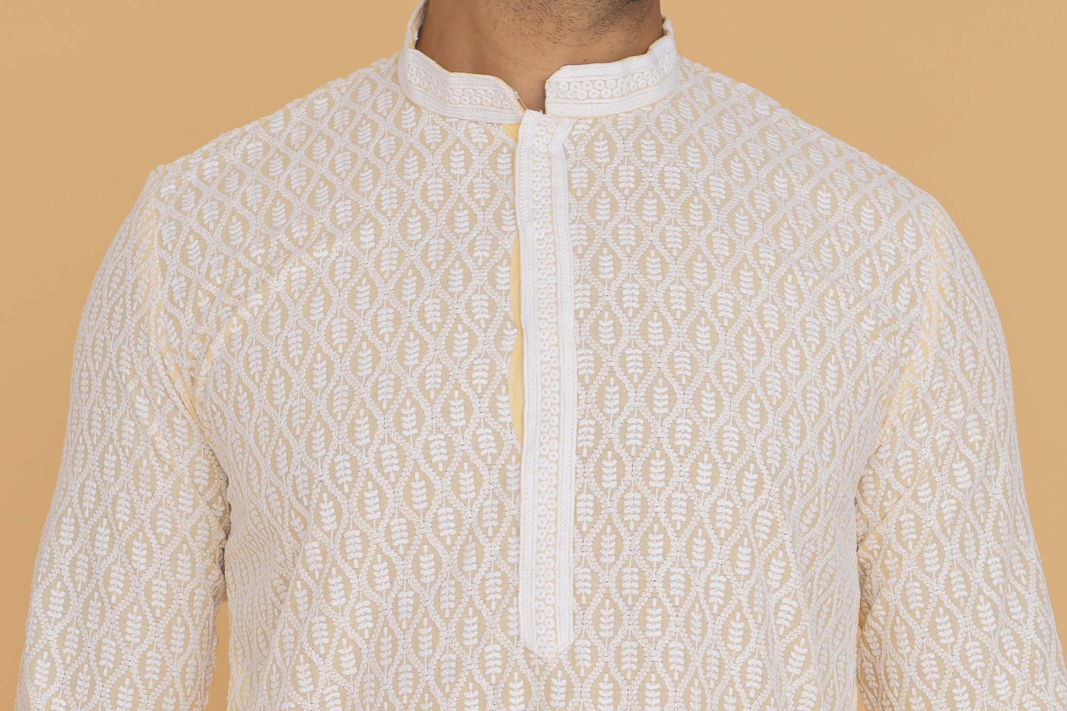 MLS CHIKANKARI KURTA PAJAMA