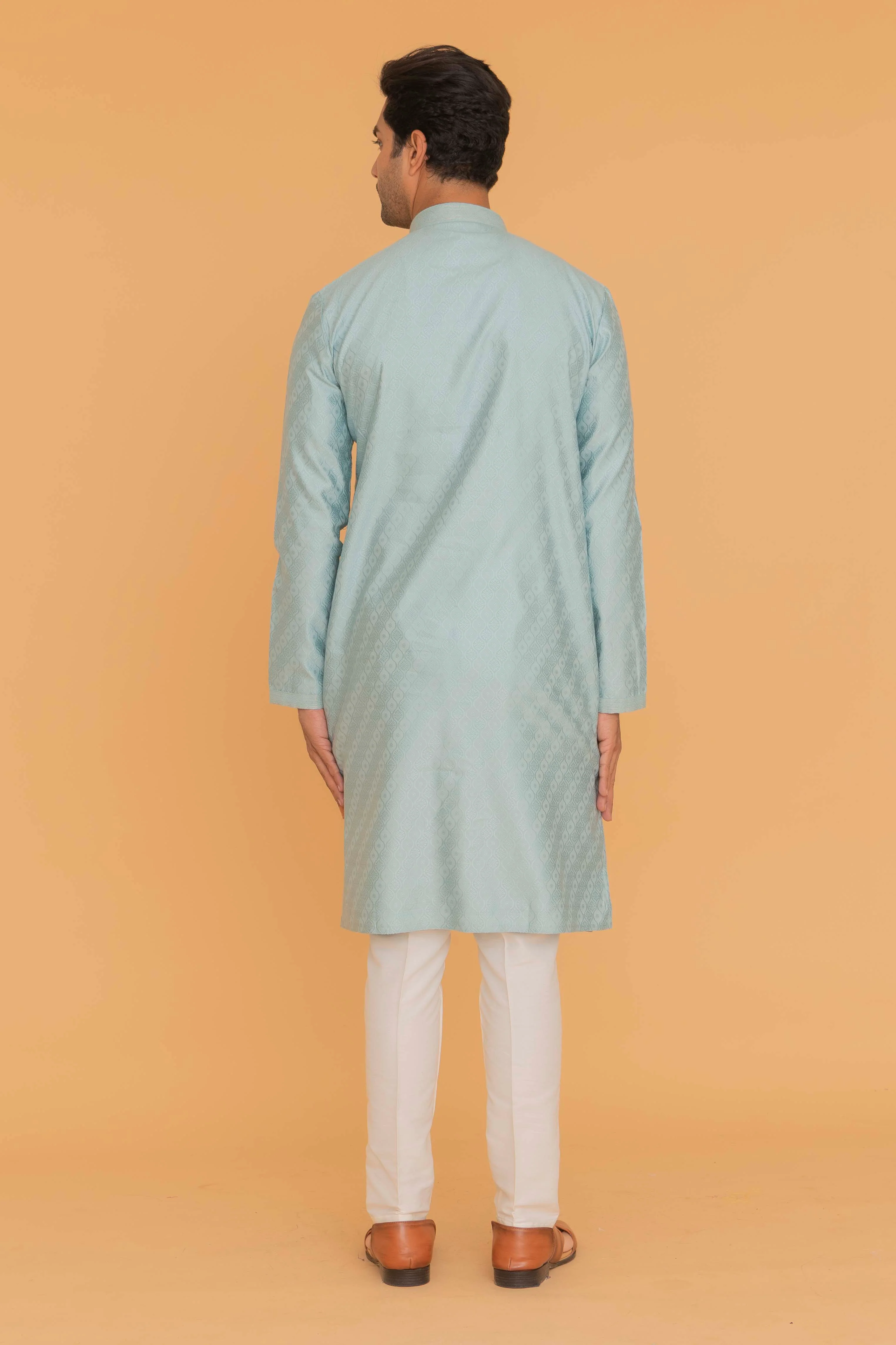 MLS EMBROIDERED KURTA PAJAMA