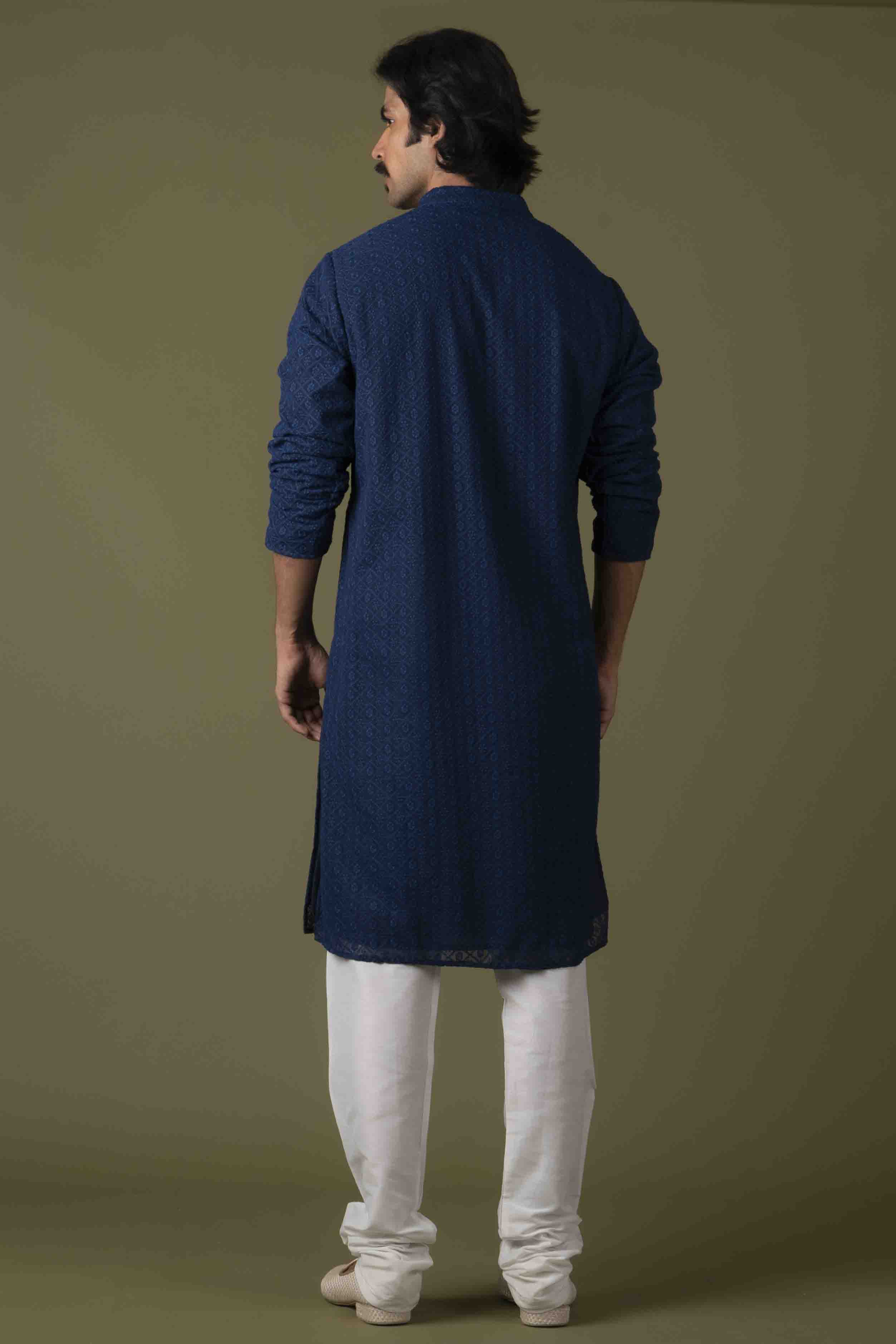 MLS CHIKANKARI KURTA PAJAMA