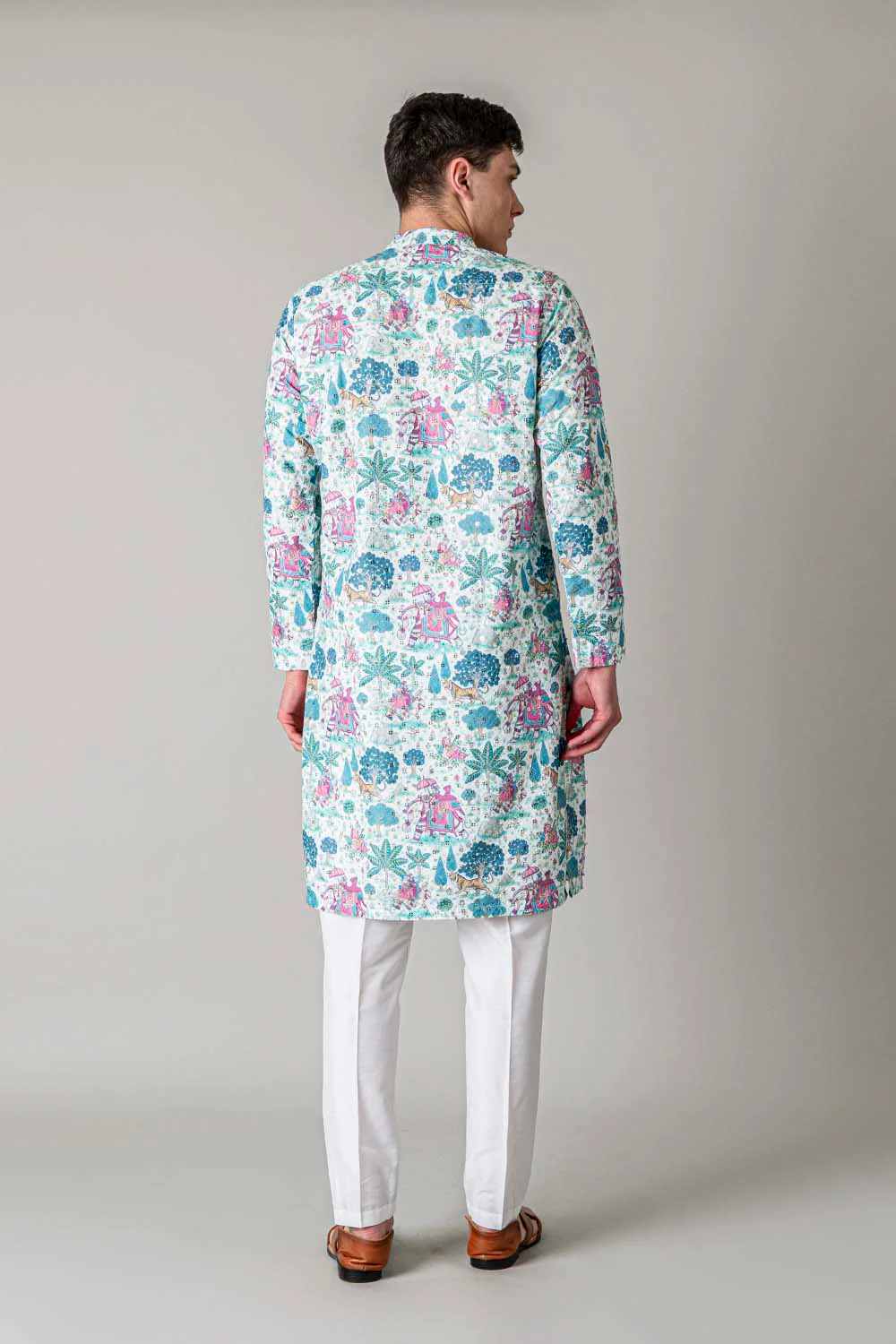 MLS PRINTED KURTA PAJAMA