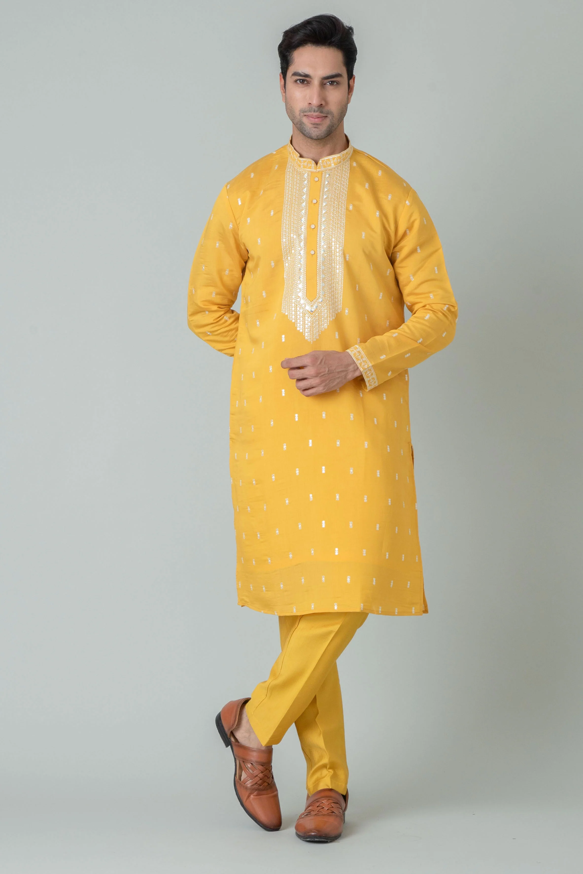 MLS KURTA PAJAMA WITH STOLE