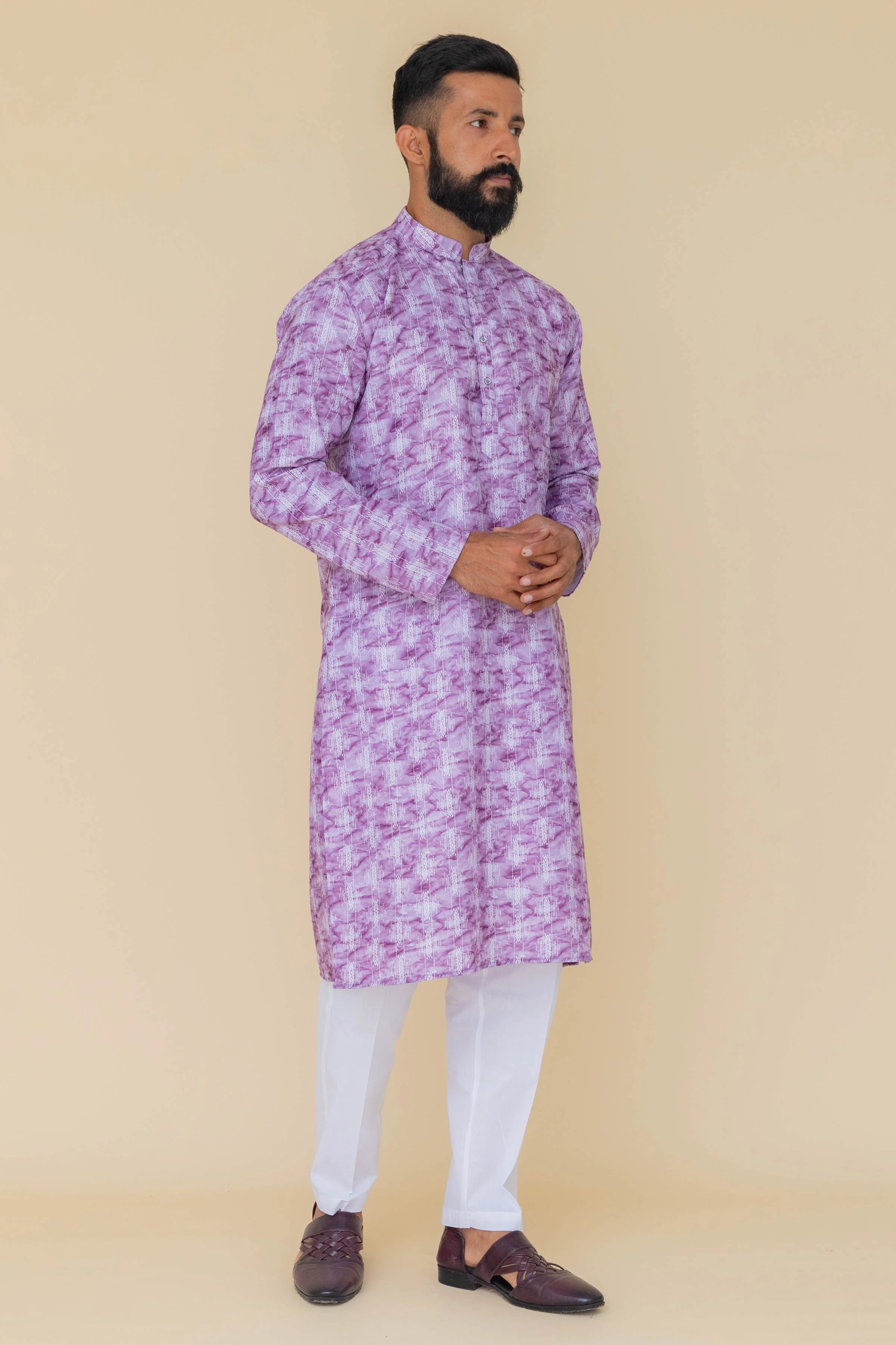 MLS PRINTED KURTA PAJAMA