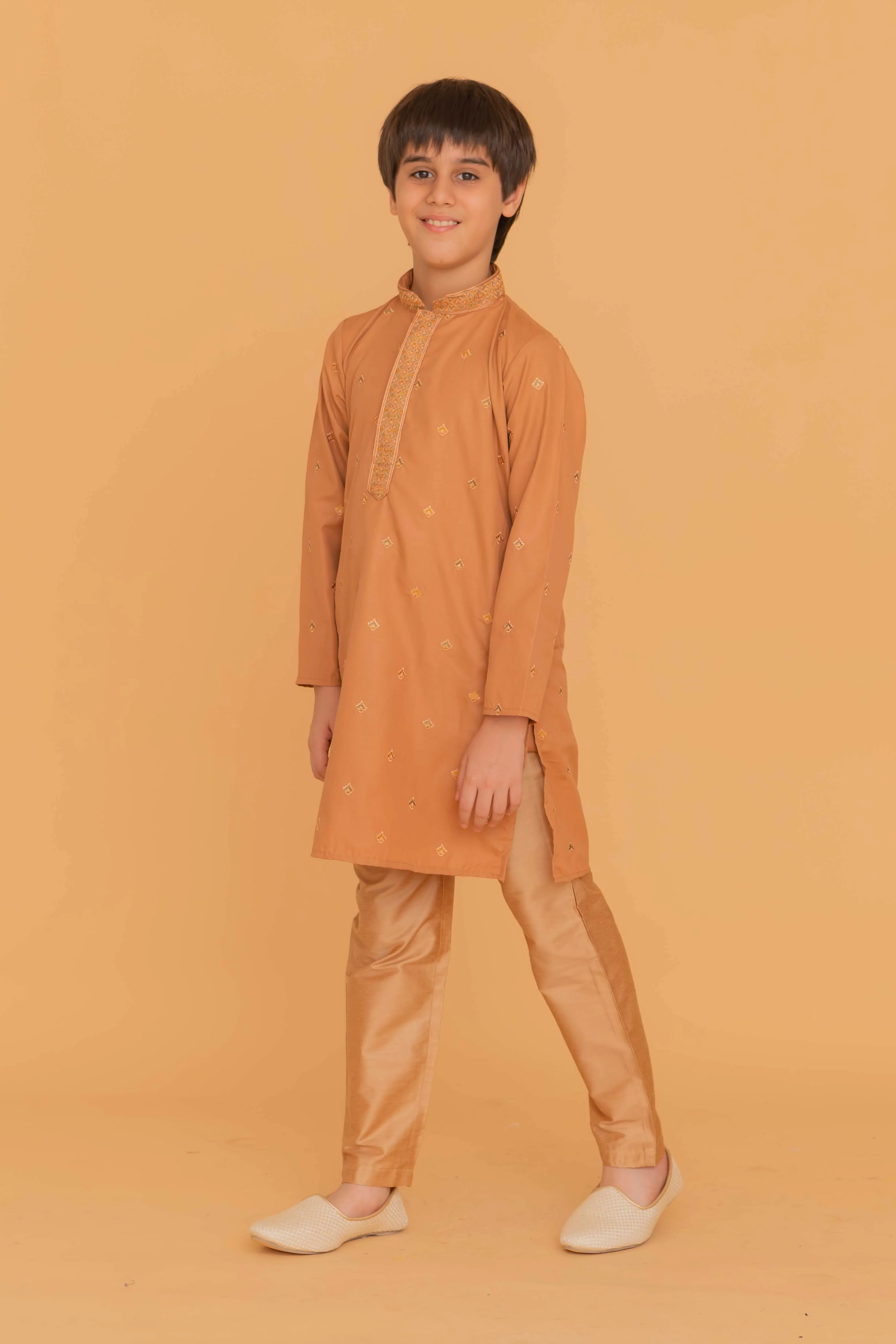 MLS KIDS EMBROIDERED KURTA PAJAMA