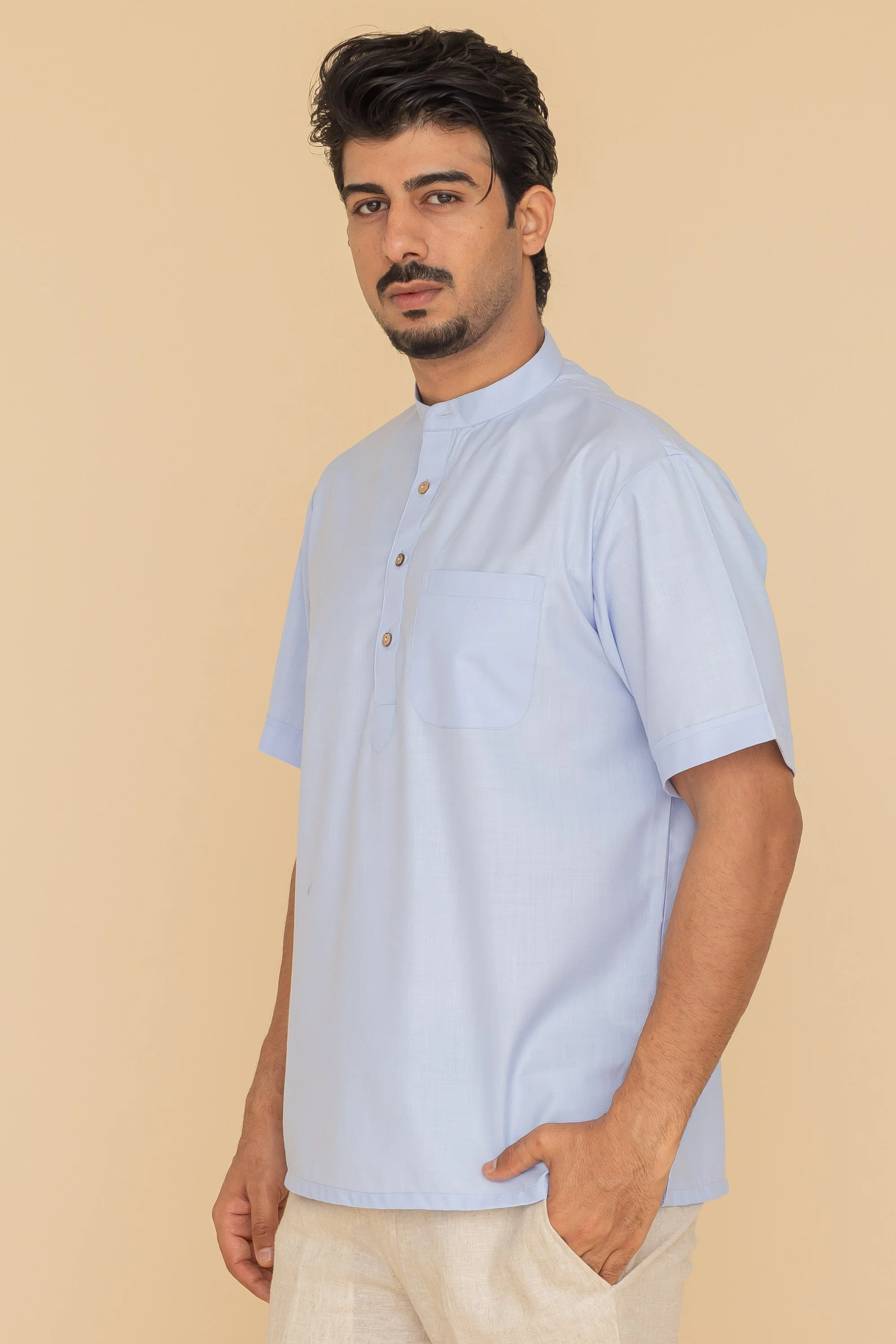 MLS SHORT KURTA HALF SLEEVES