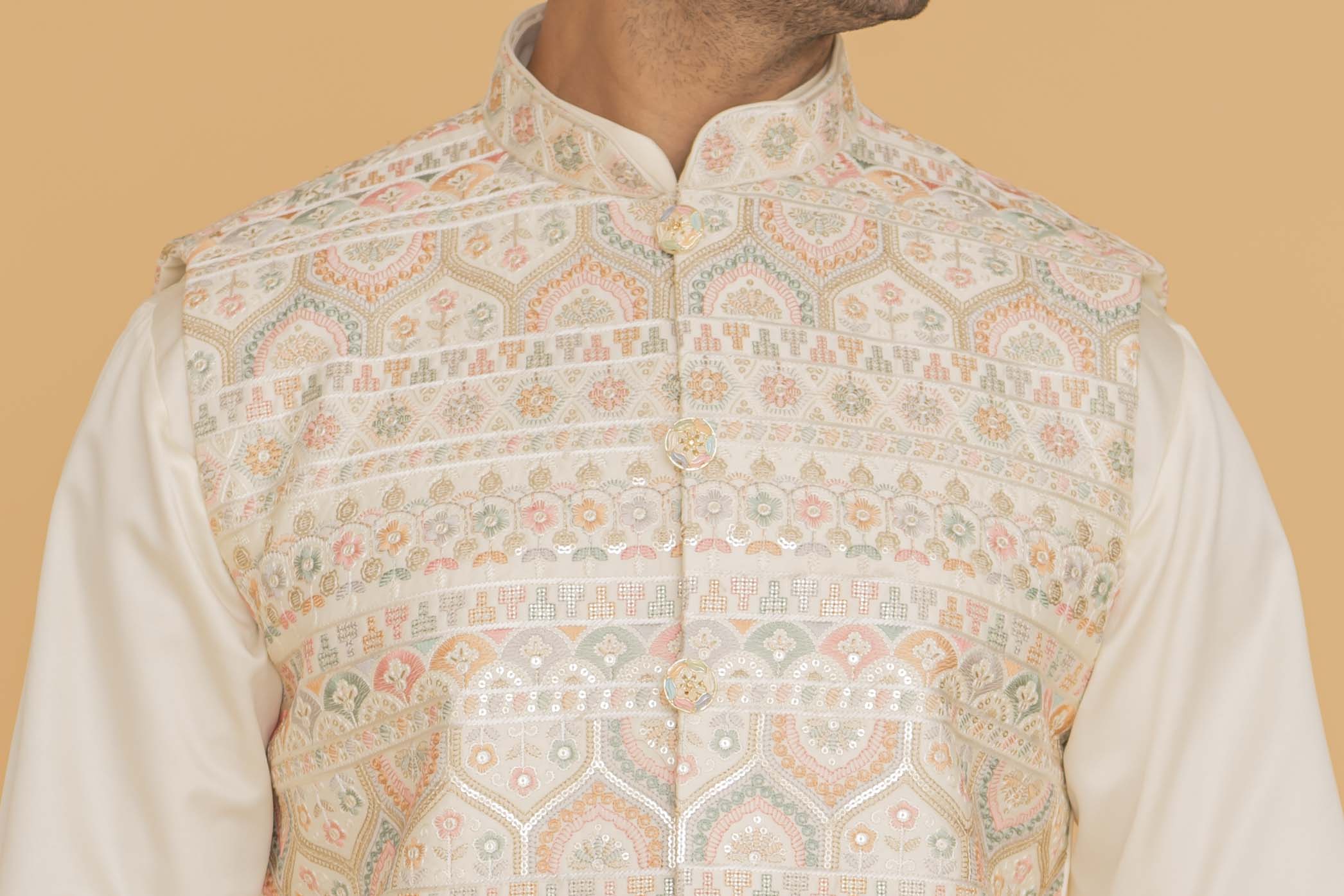 MLS KURTA JAWAHAR SET
