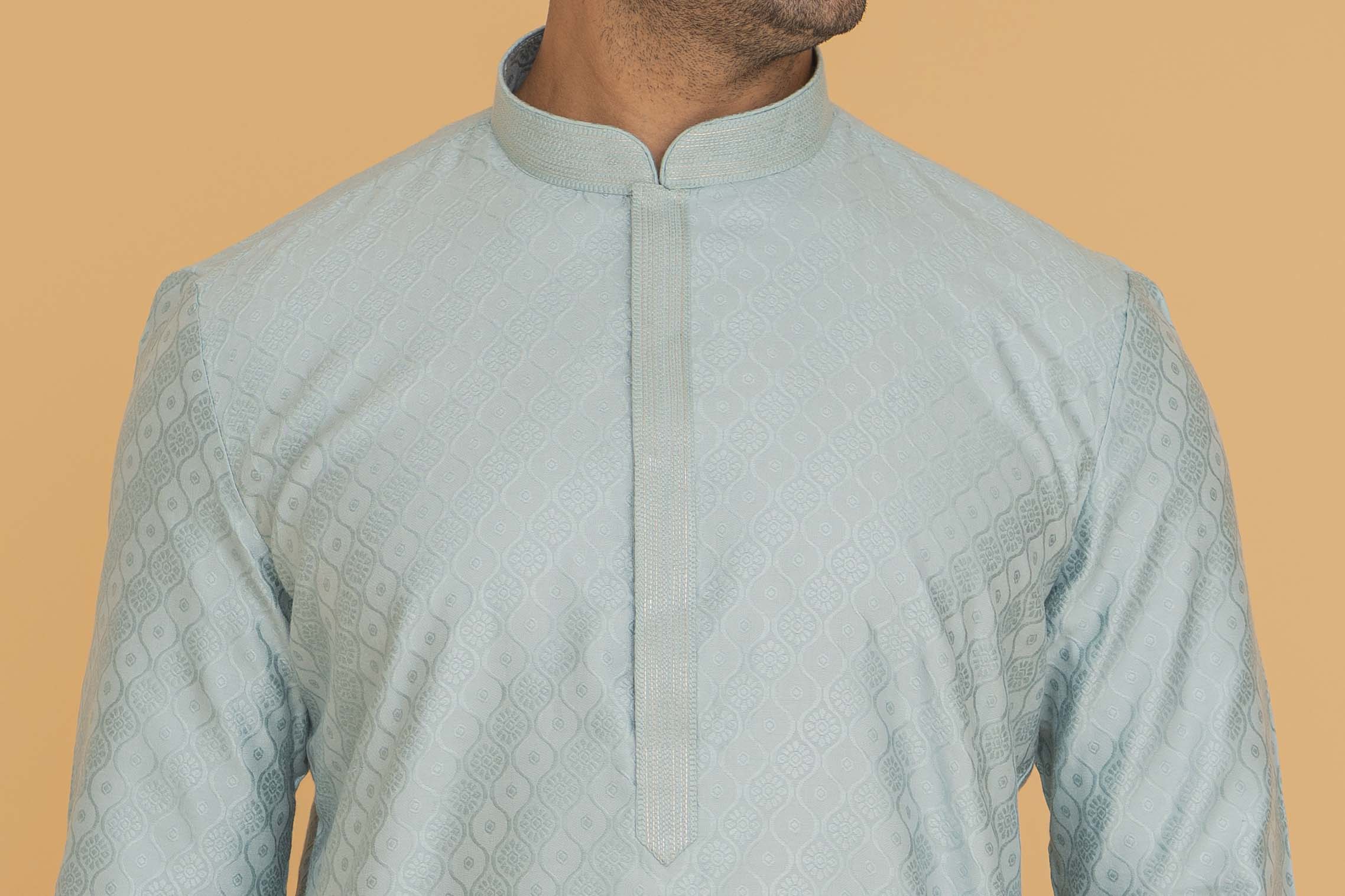 MLS EMBROIDERED KURTA PAJAMA