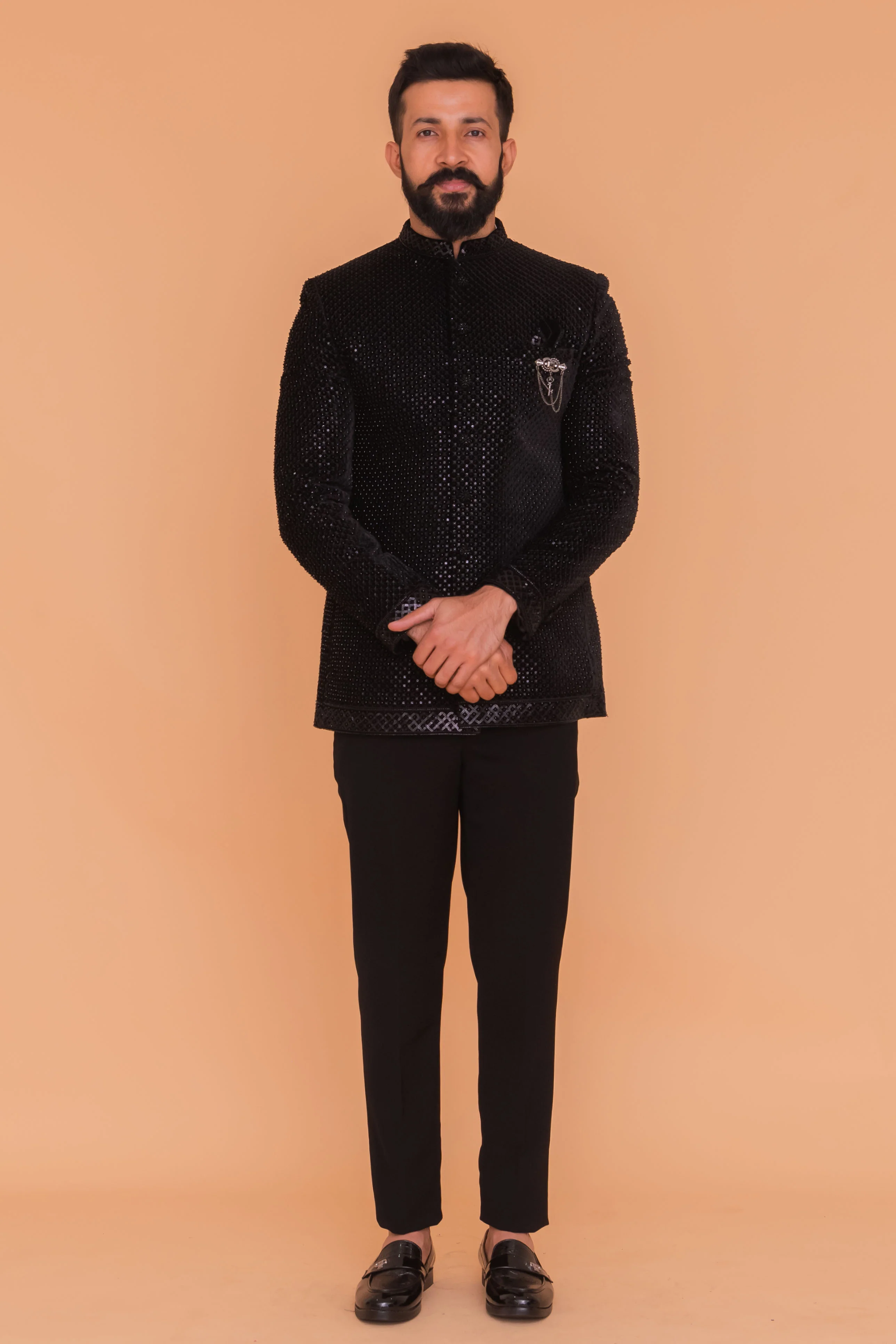 MLS EMBROIDERED JODHPURI SUIT