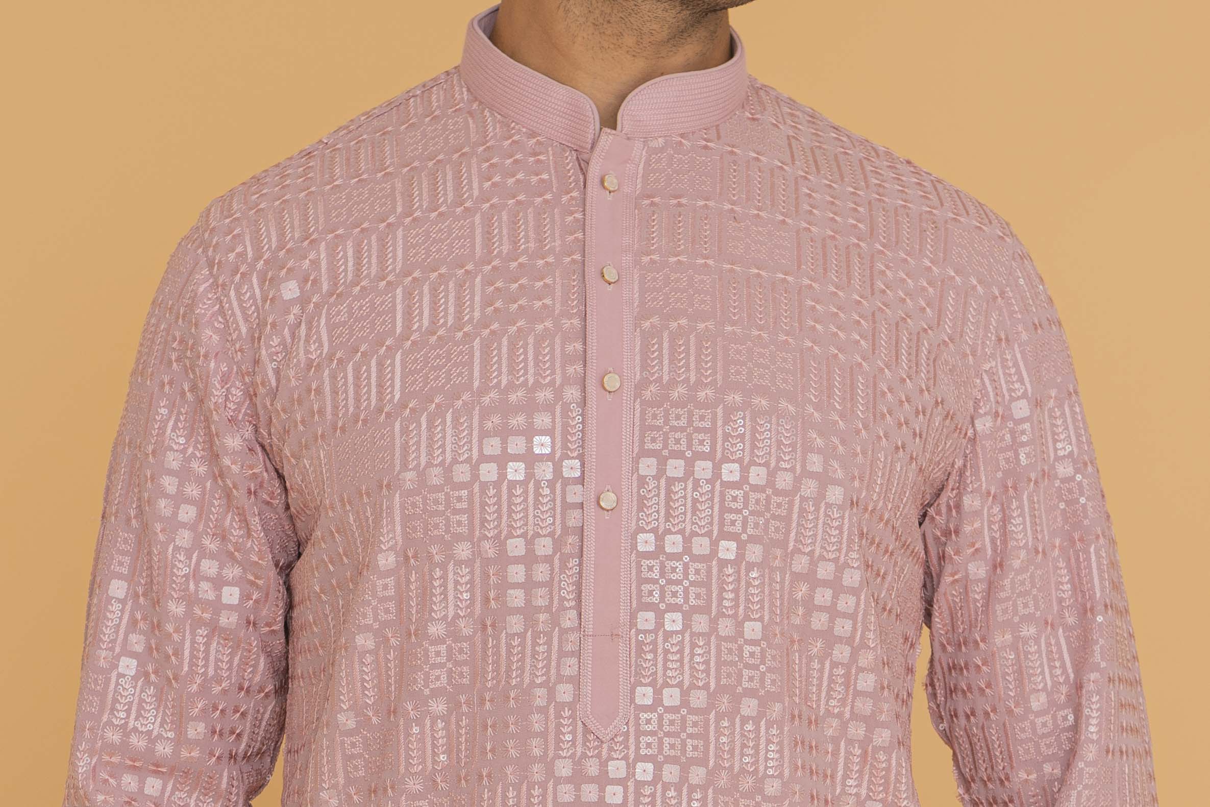 MLS CHIKANKARI KURTA PAJAMA