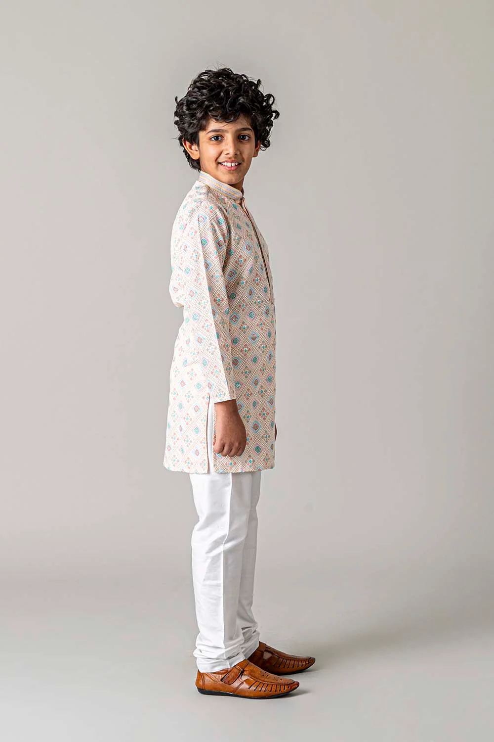 MLS KIDS EMBROIDERED KURTA PAJAMA