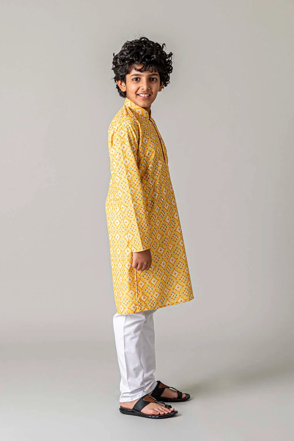 MLS KIDS PRINTED KURTA PAJAMA