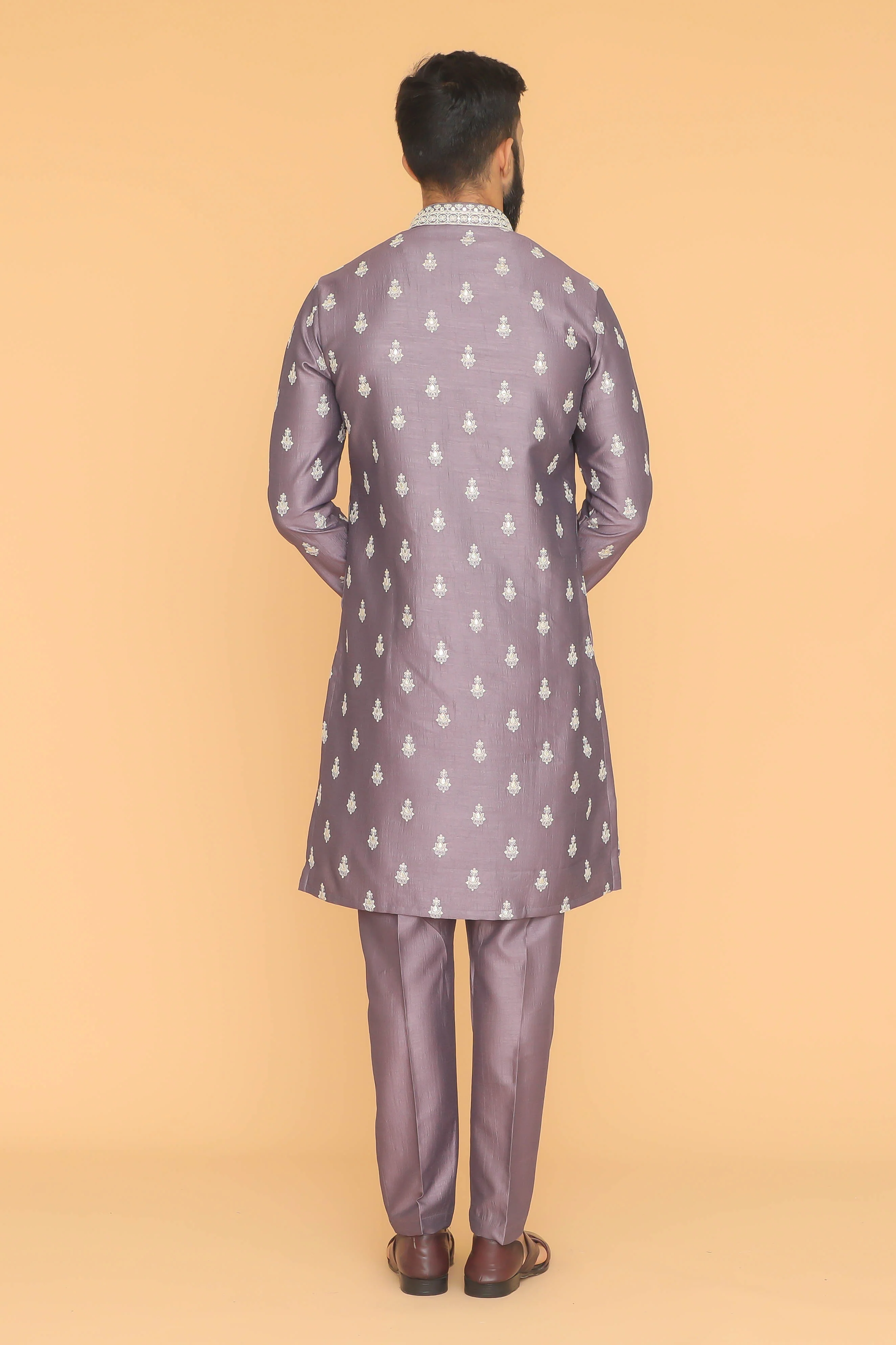 MLS EMBROIDERED KURTA PAJAMA