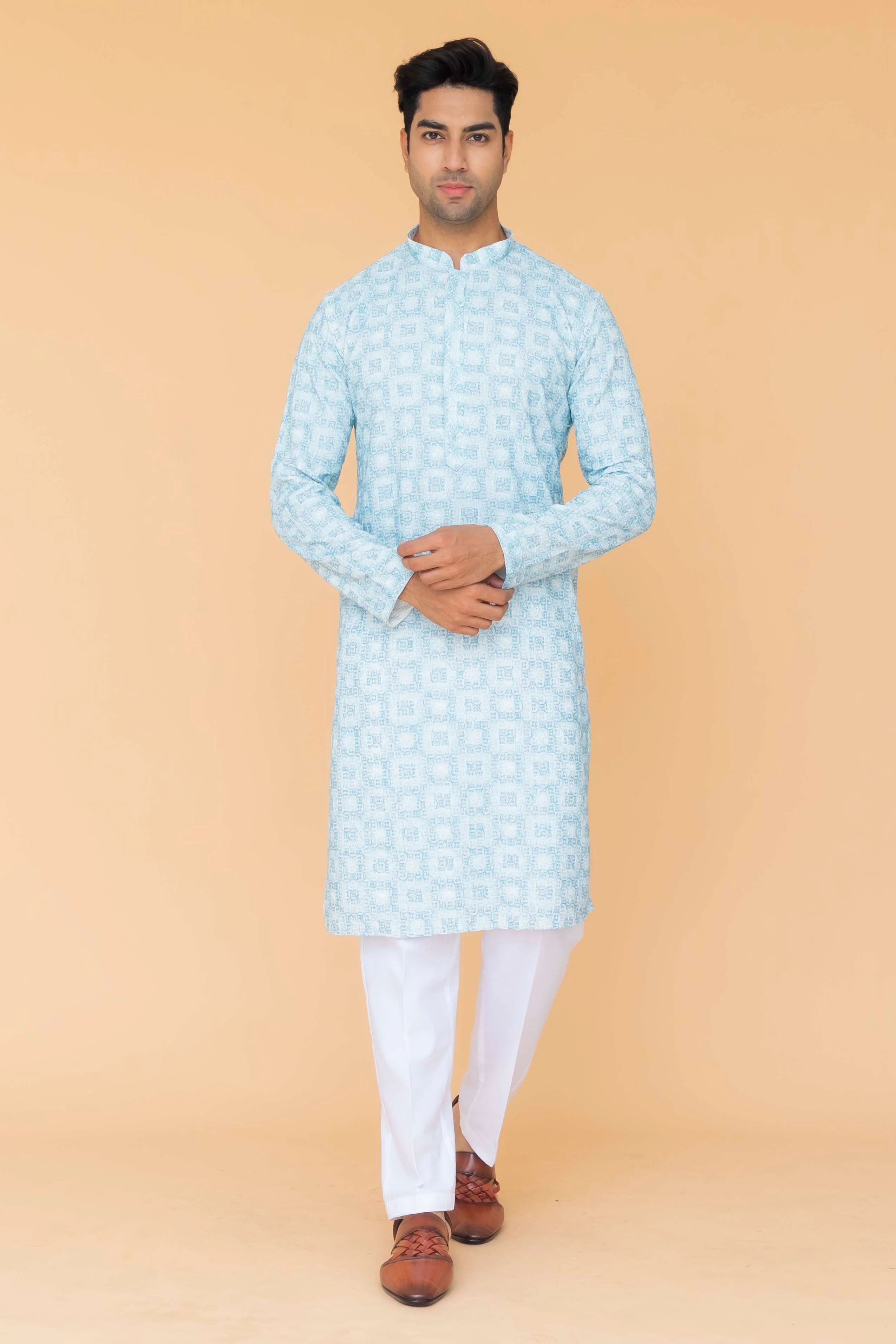 MLS PRINTED KURTA PAJAMA