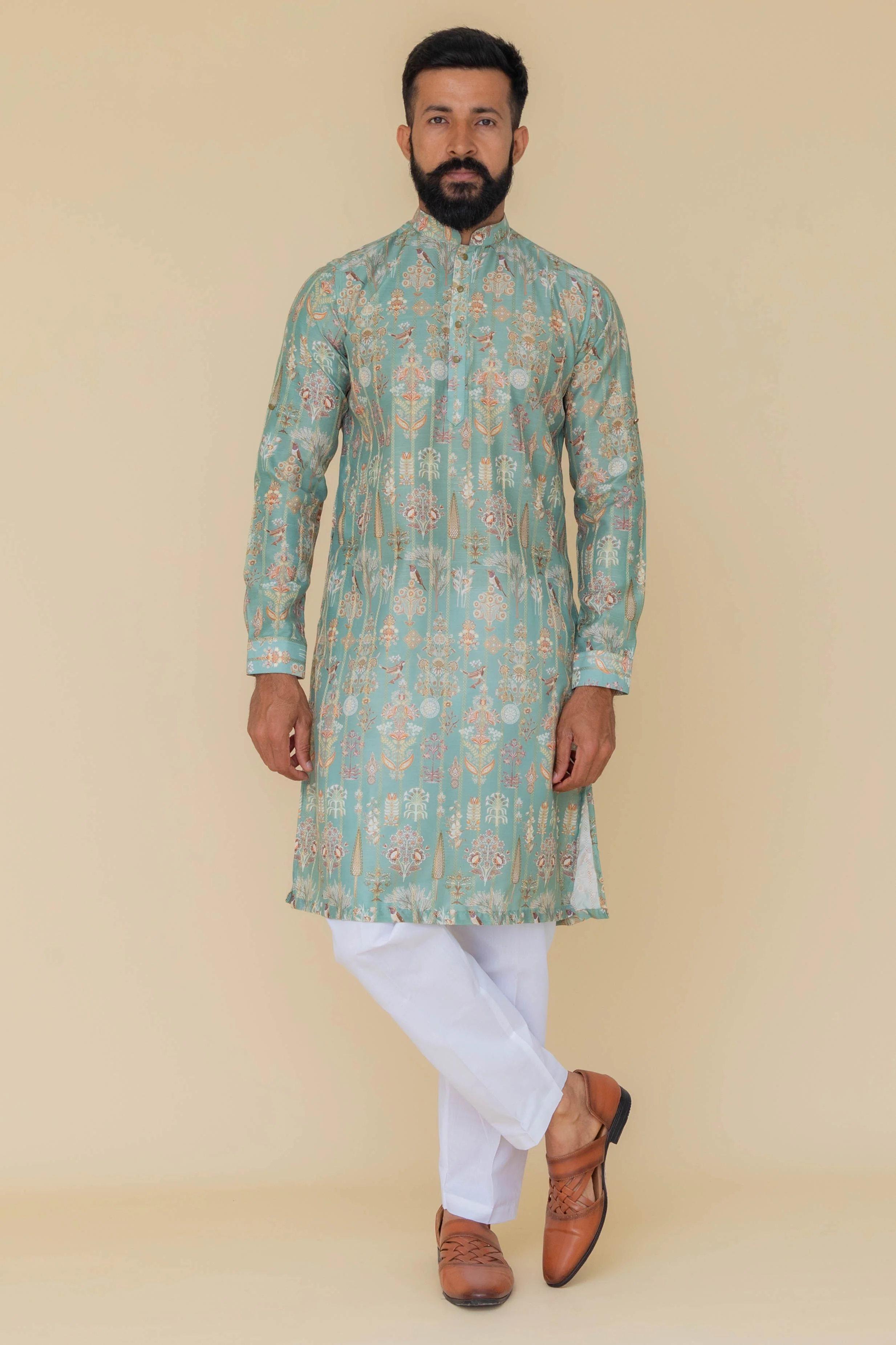 MLS PRINTED KURTA PAJAMA