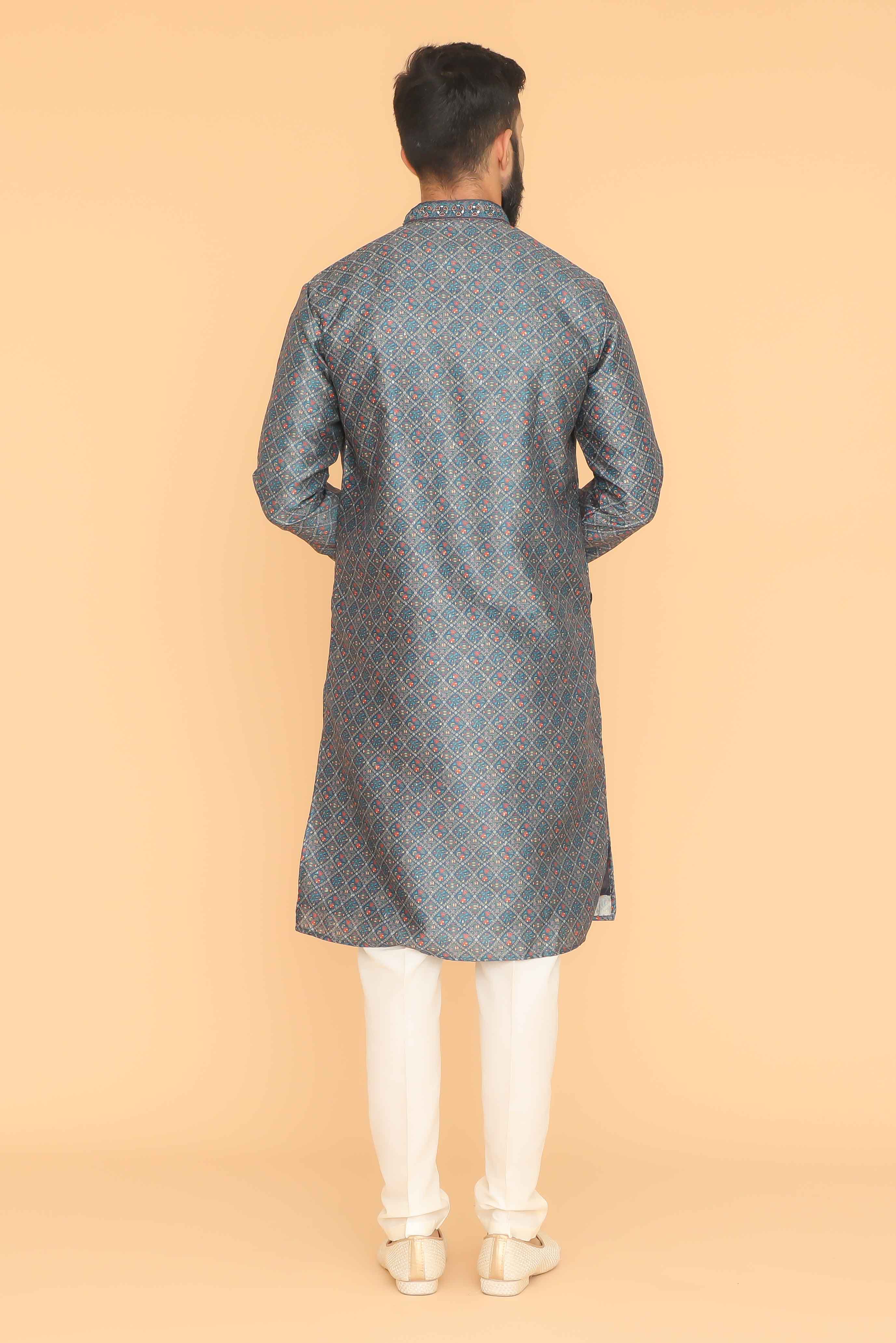 MLS PRINTED KURTA PAJAMA