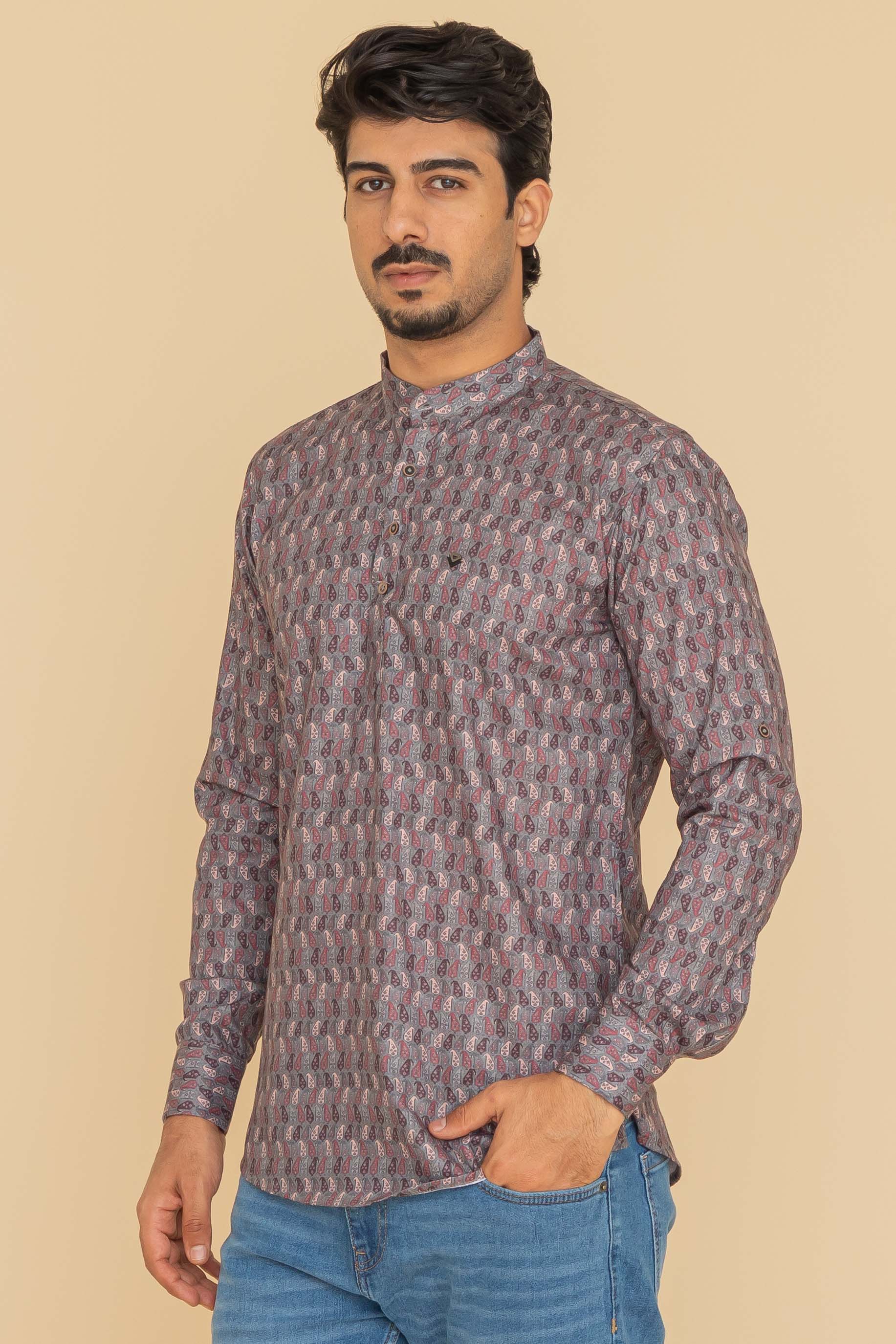 MLS SHORT KURTA FULL SLEEVES