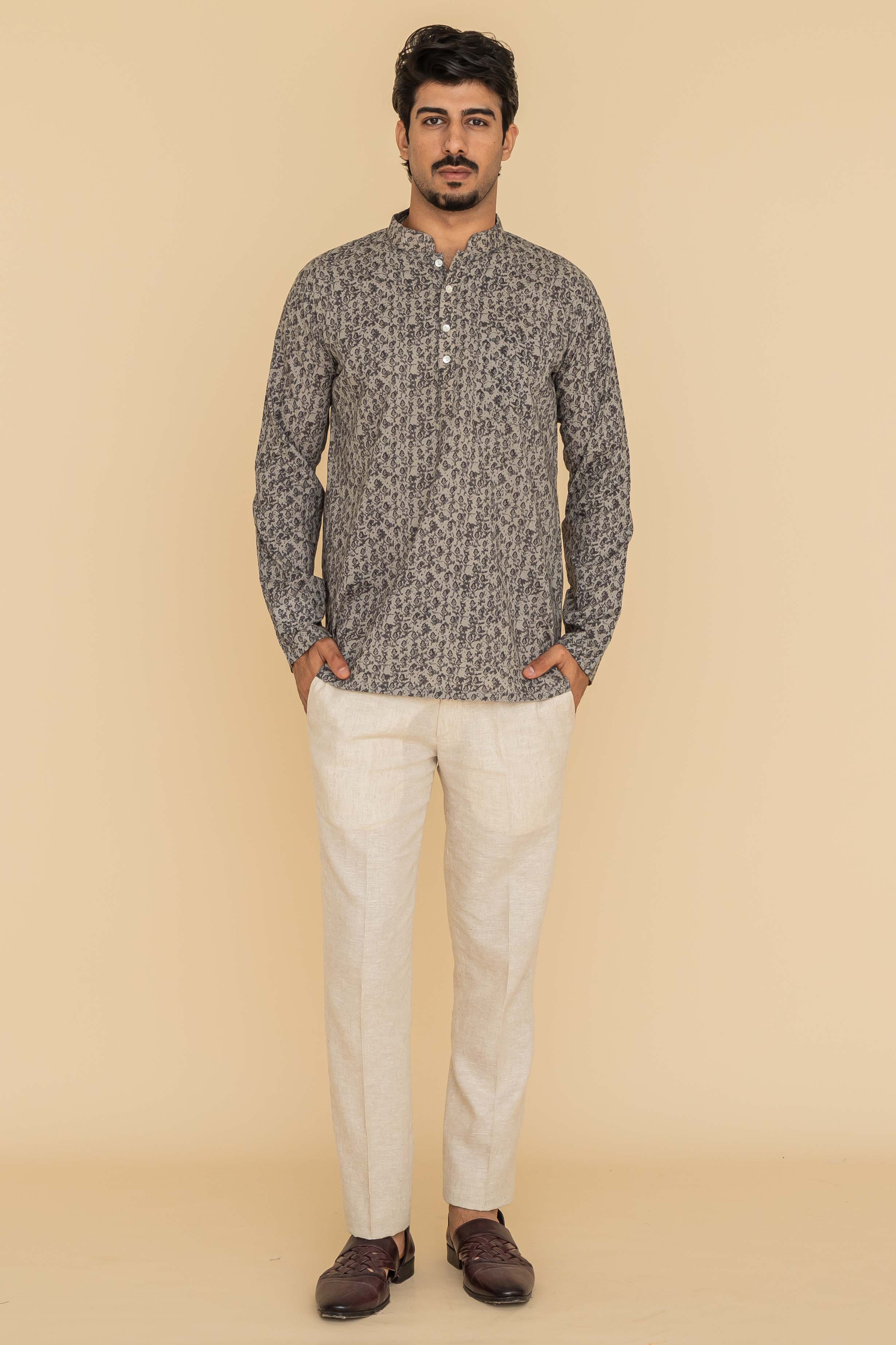 MLS SHORT KURTA FULL SLEEVES