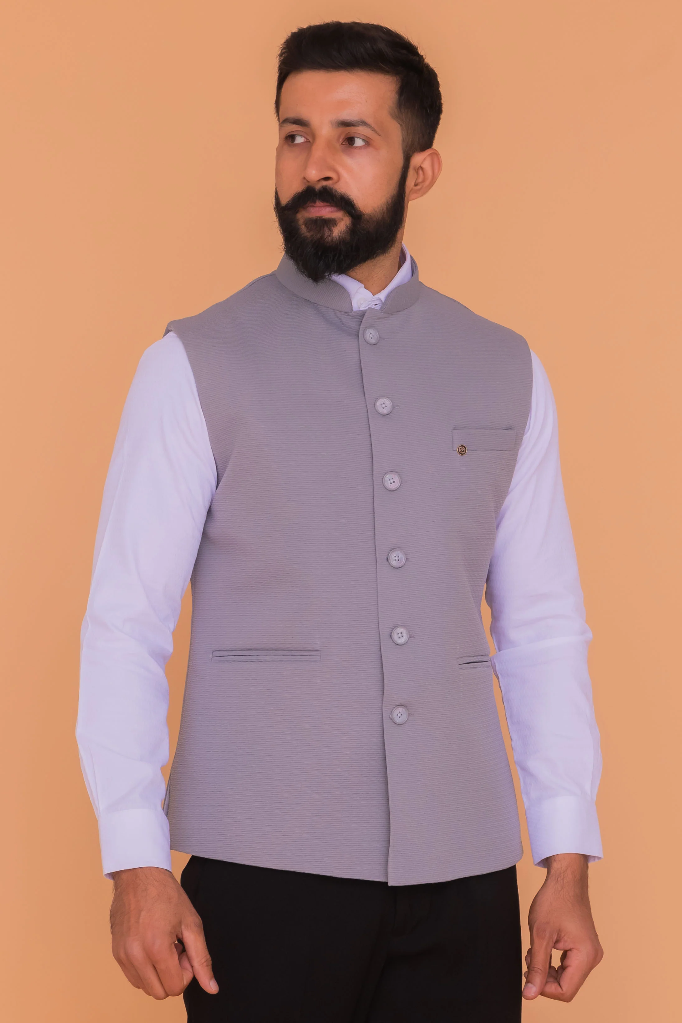 MLS PLAIN JAWAHAR JACKET 1 PC