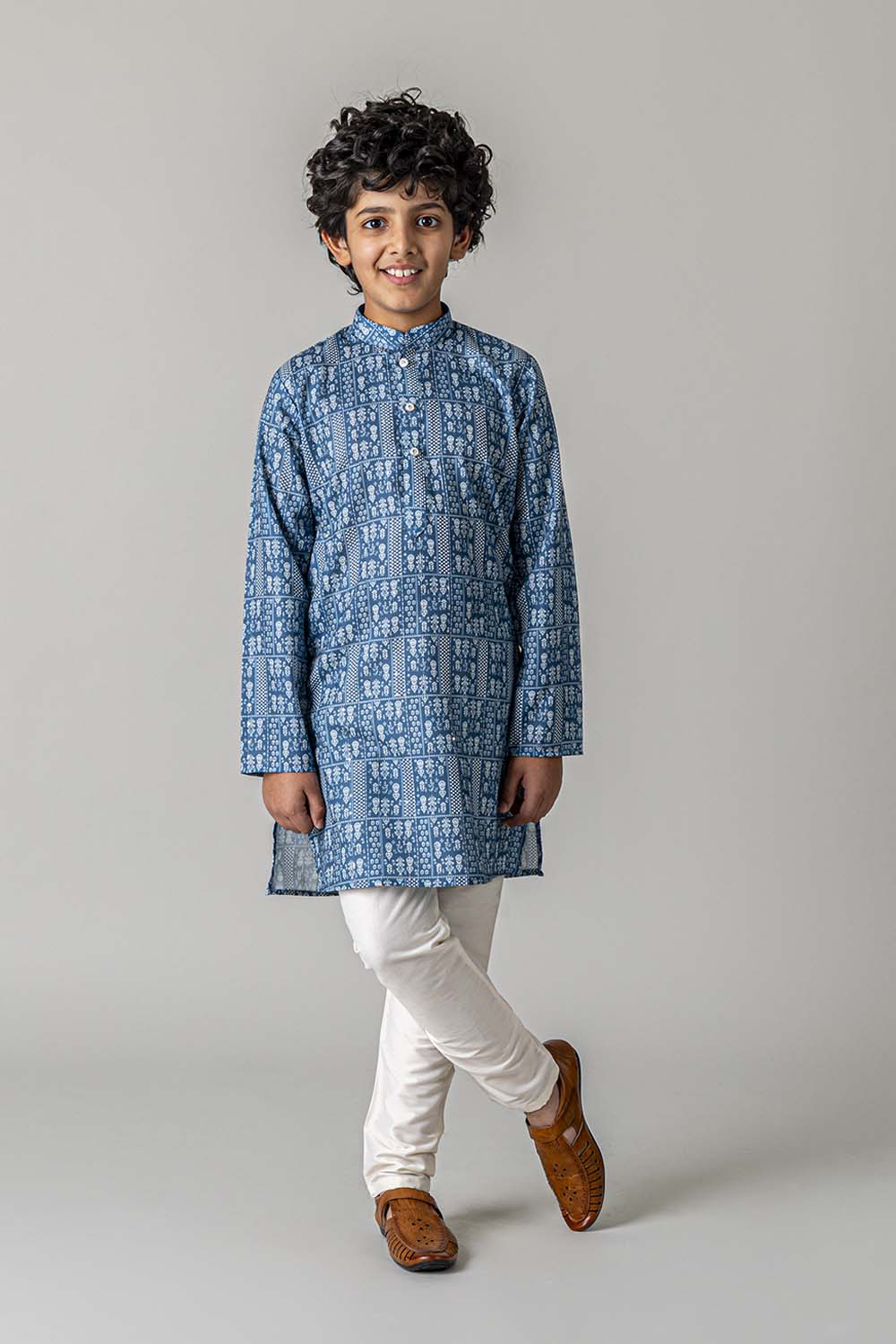 MLS KIDS PRINTED KURTA PAJAMA