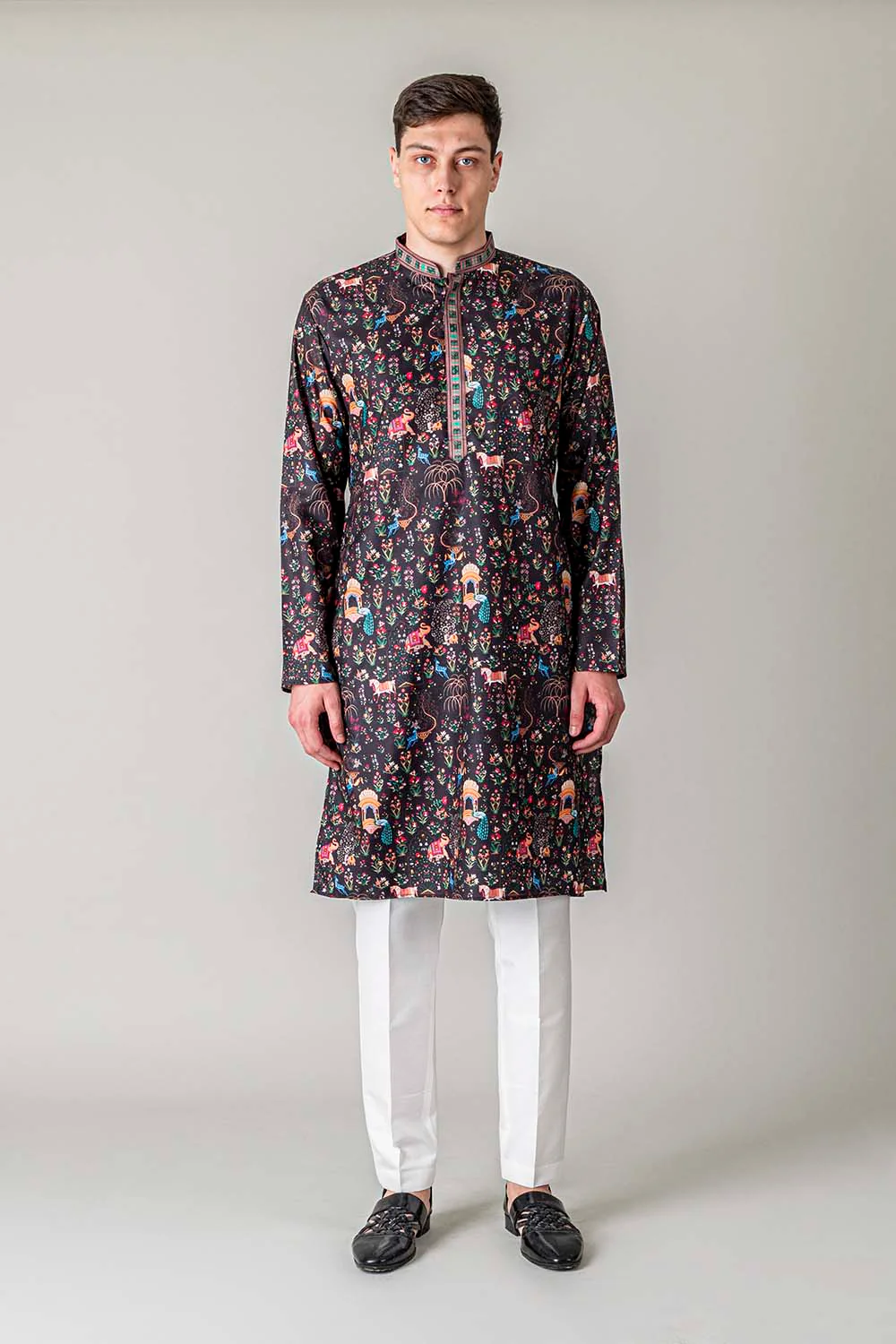 MLS PRINTED KURTA PAJAMA