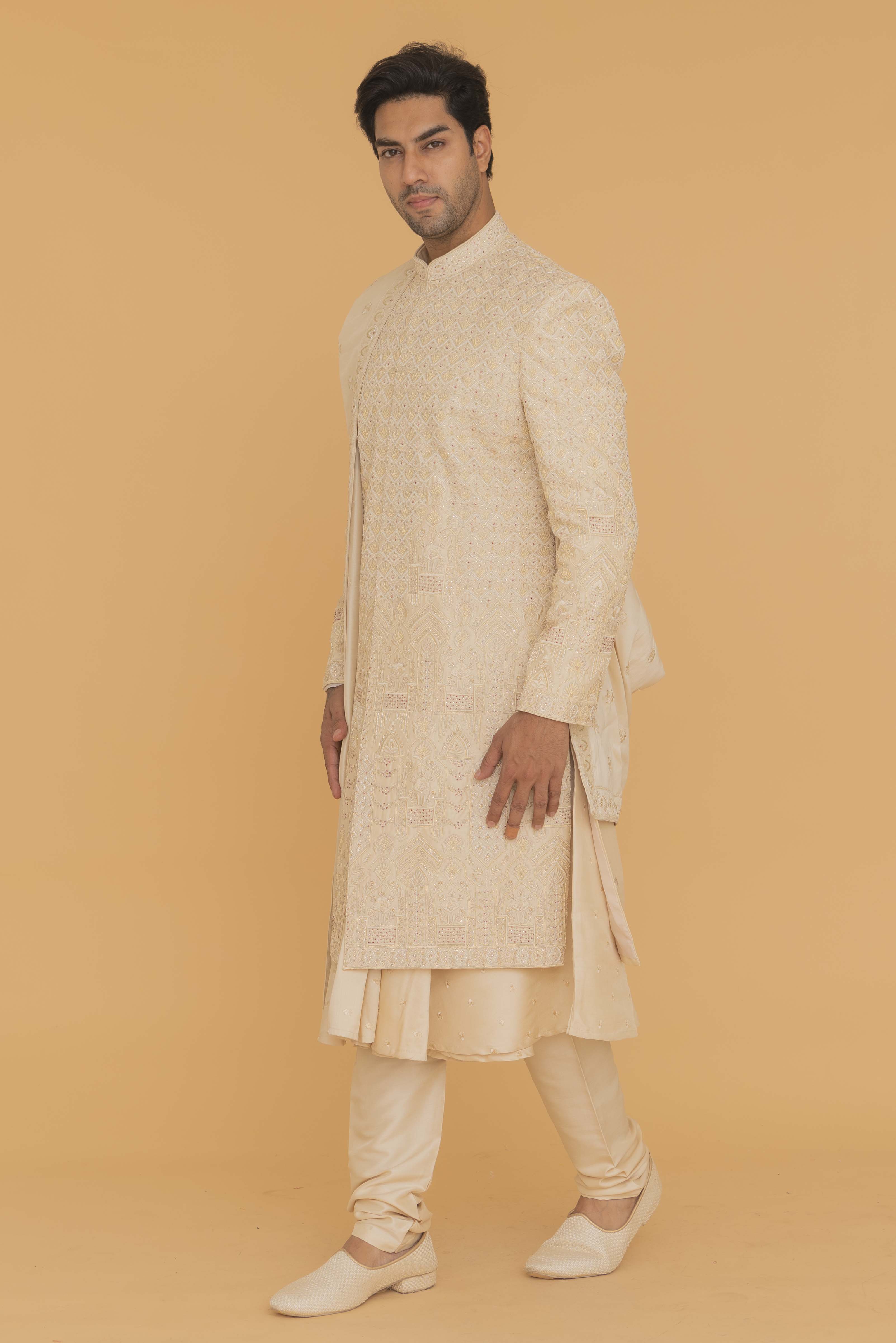 MLS SHERWANI 4PCS