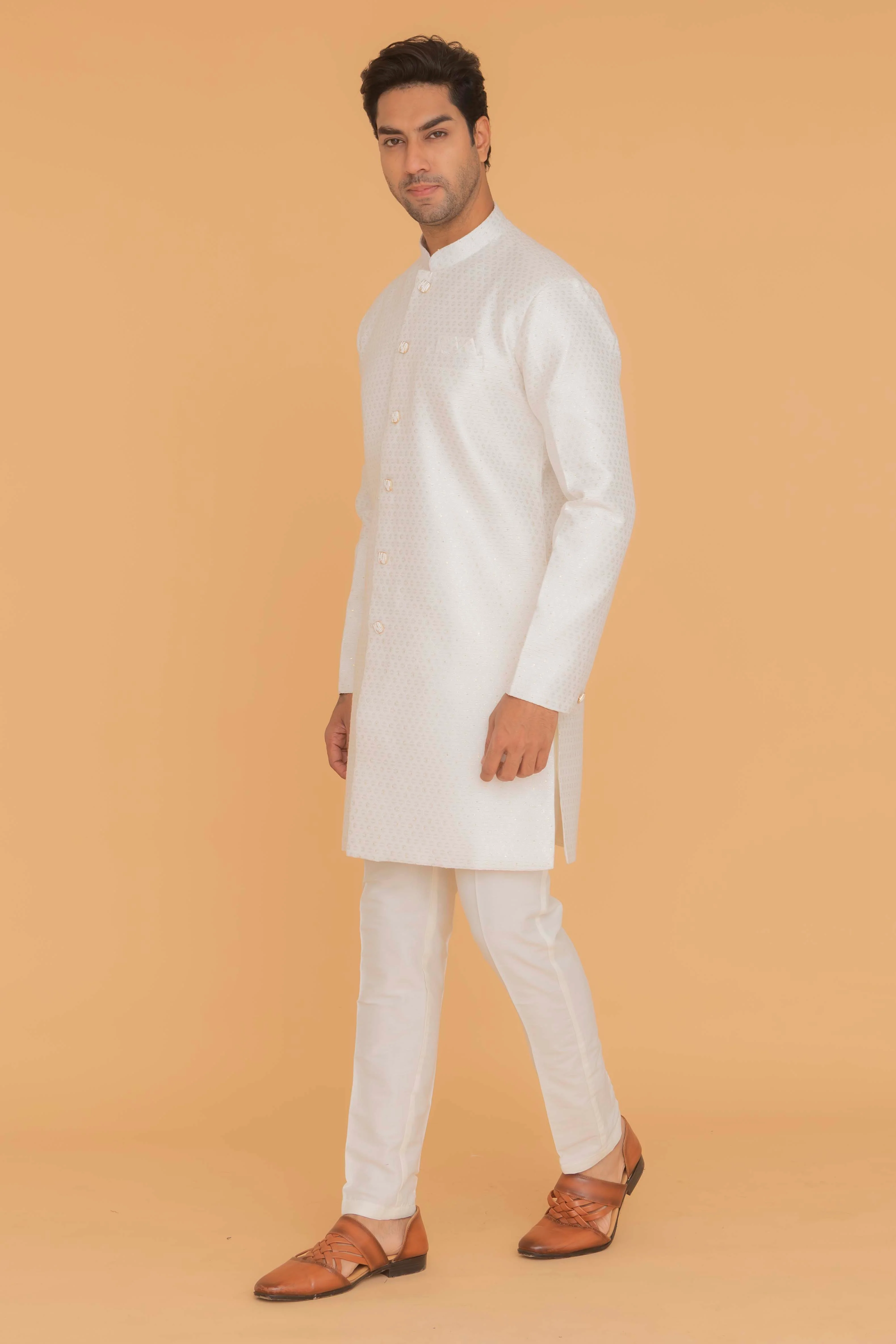 MLS ART SILK KURTA PAJAMA