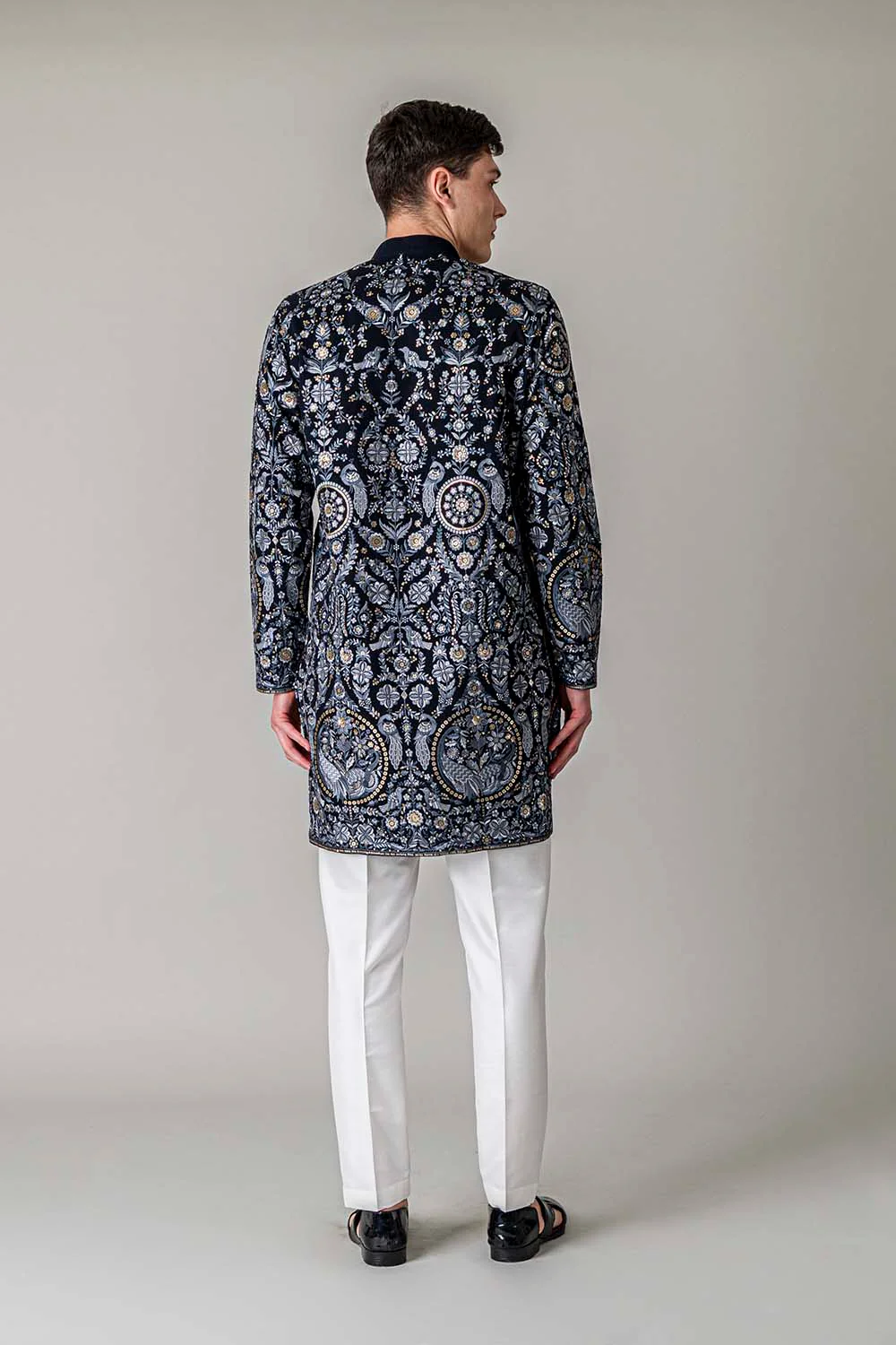 MLS EMBROIDERED KURTA PAJAMA